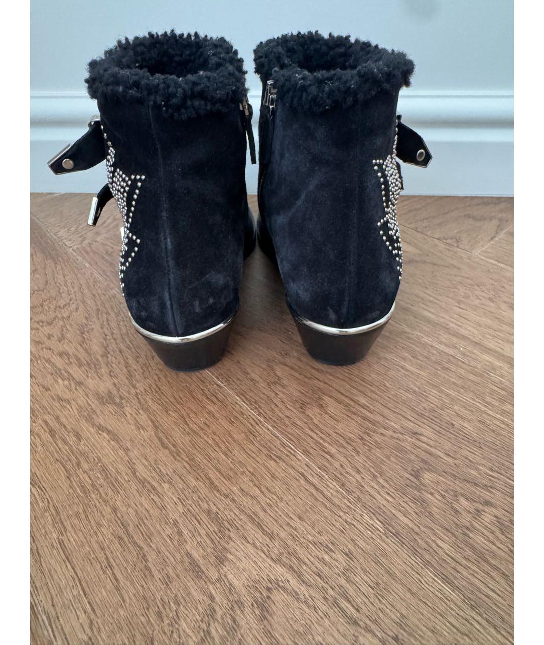 CHLOE Черные кожаные полусапоги, фото 5