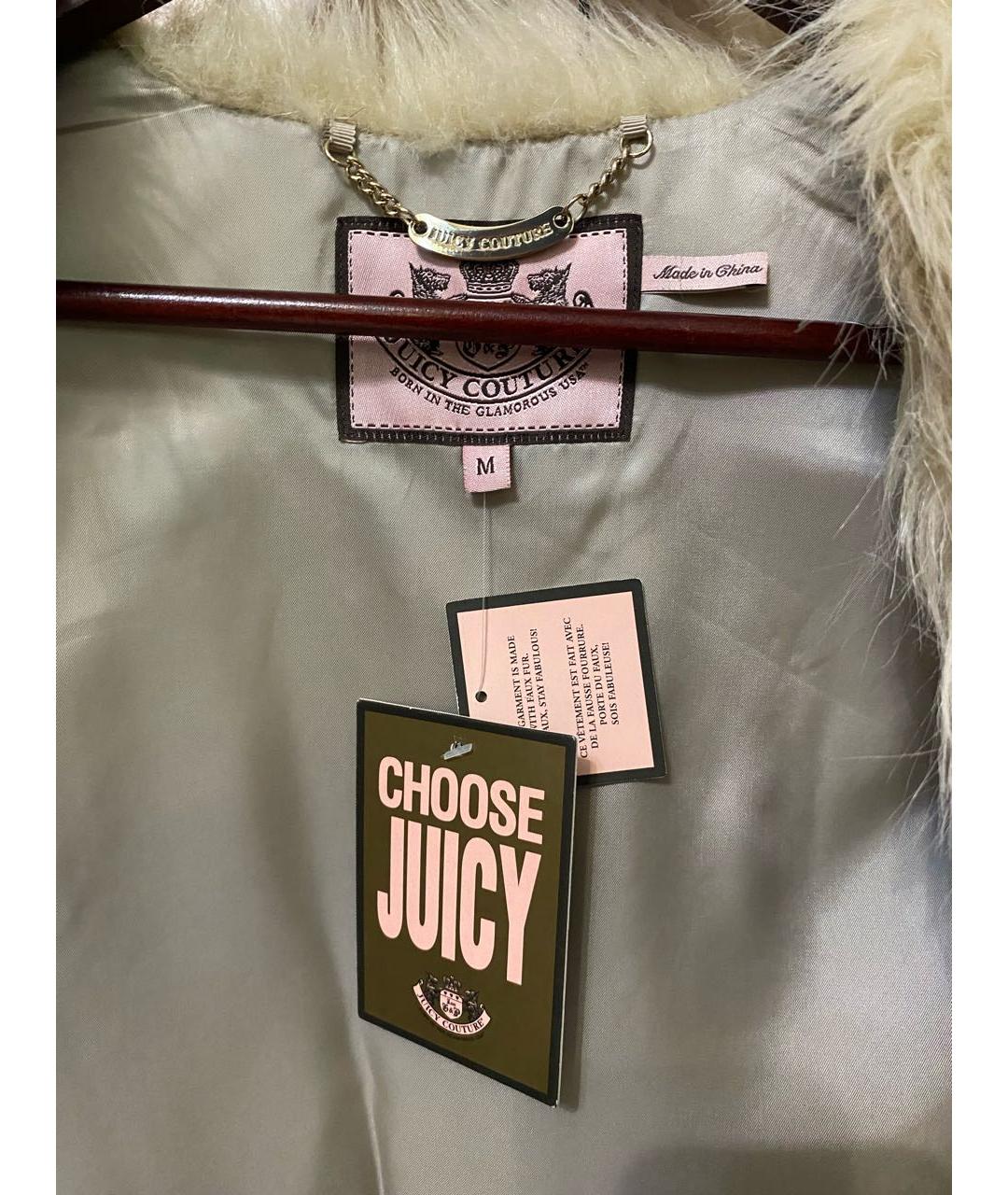JUICY COUTURE Бежевый жилет, фото 3