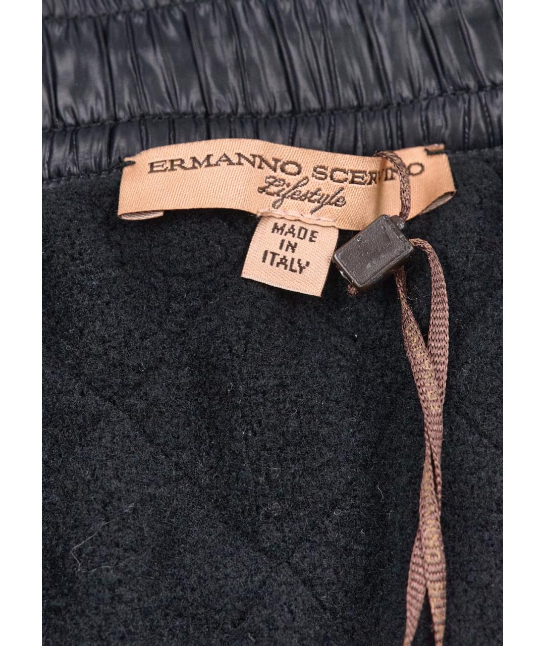 ERMANNO SCERVINO Черная полиэстеровая юбка мини, фото 4