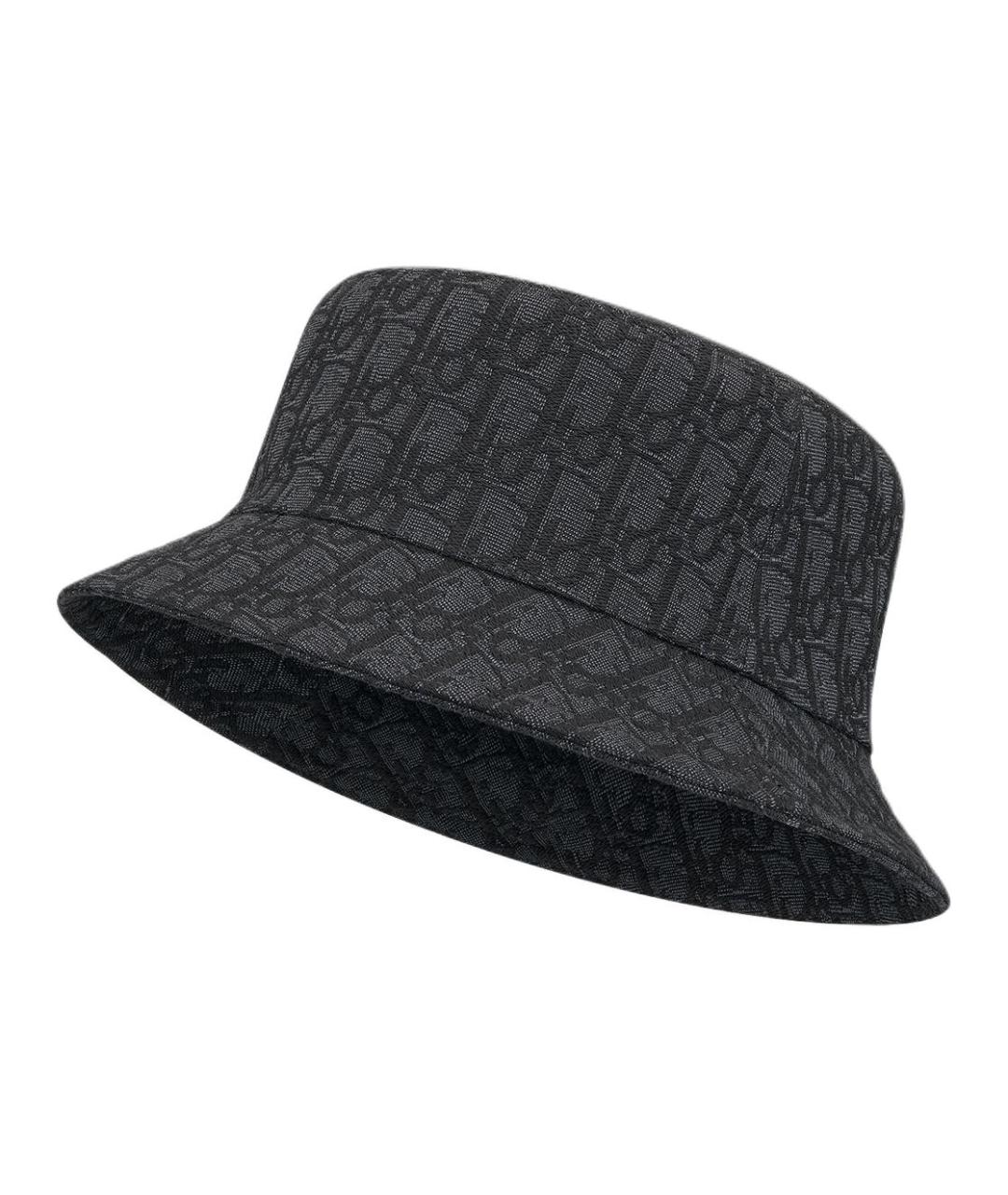 CHRISTIAN DIOR Черная хлопковая шляпа, фото 3