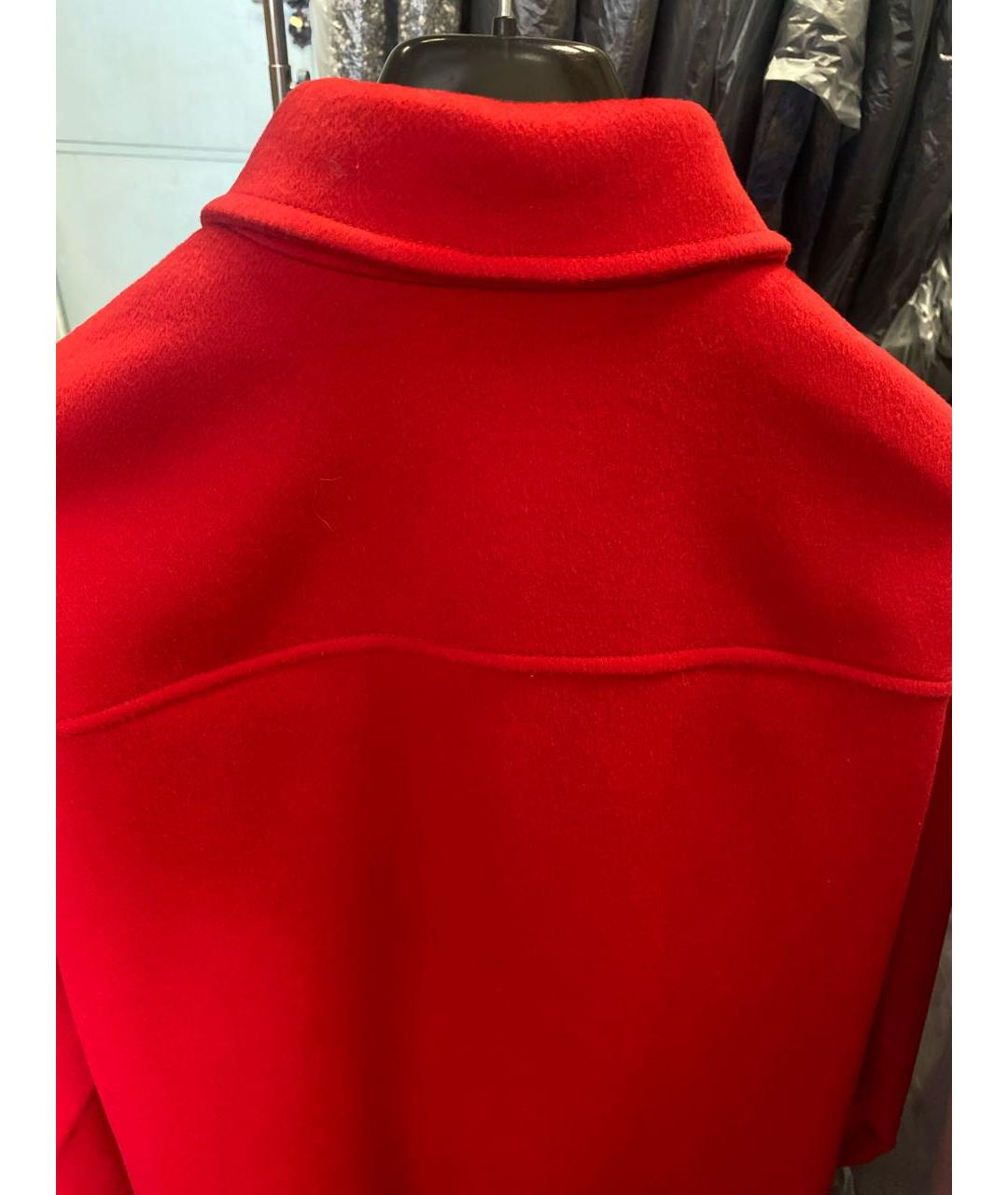 STELLA MCCARTNEY Красное шерстяное пальто, фото 3