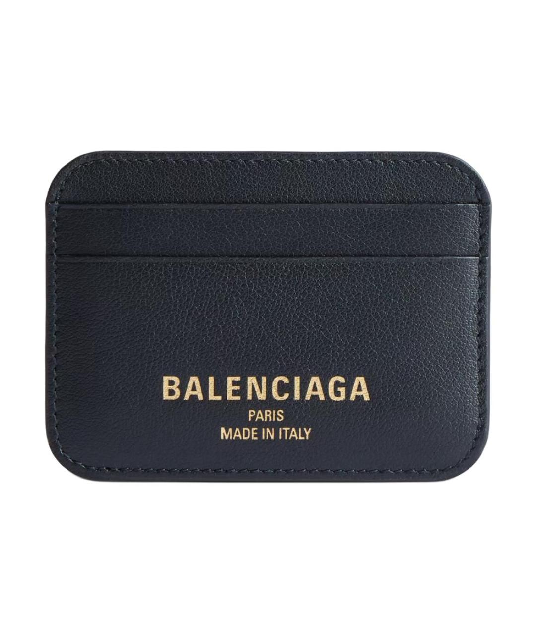BALENCIAGA Черный кожаный кардхолдер, фото 1