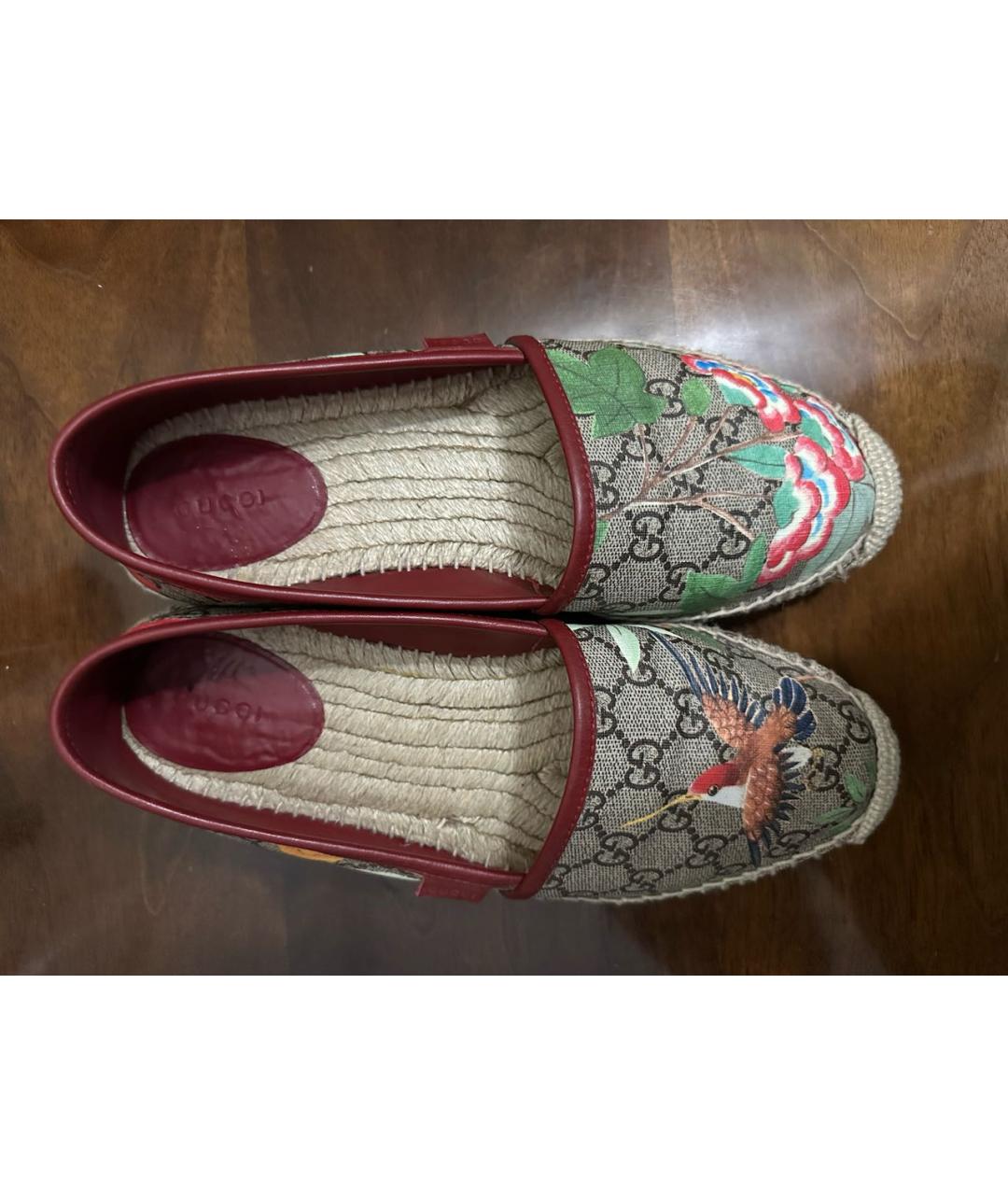 GUCCI Бежевые текстильные эспадрильи, фото 3