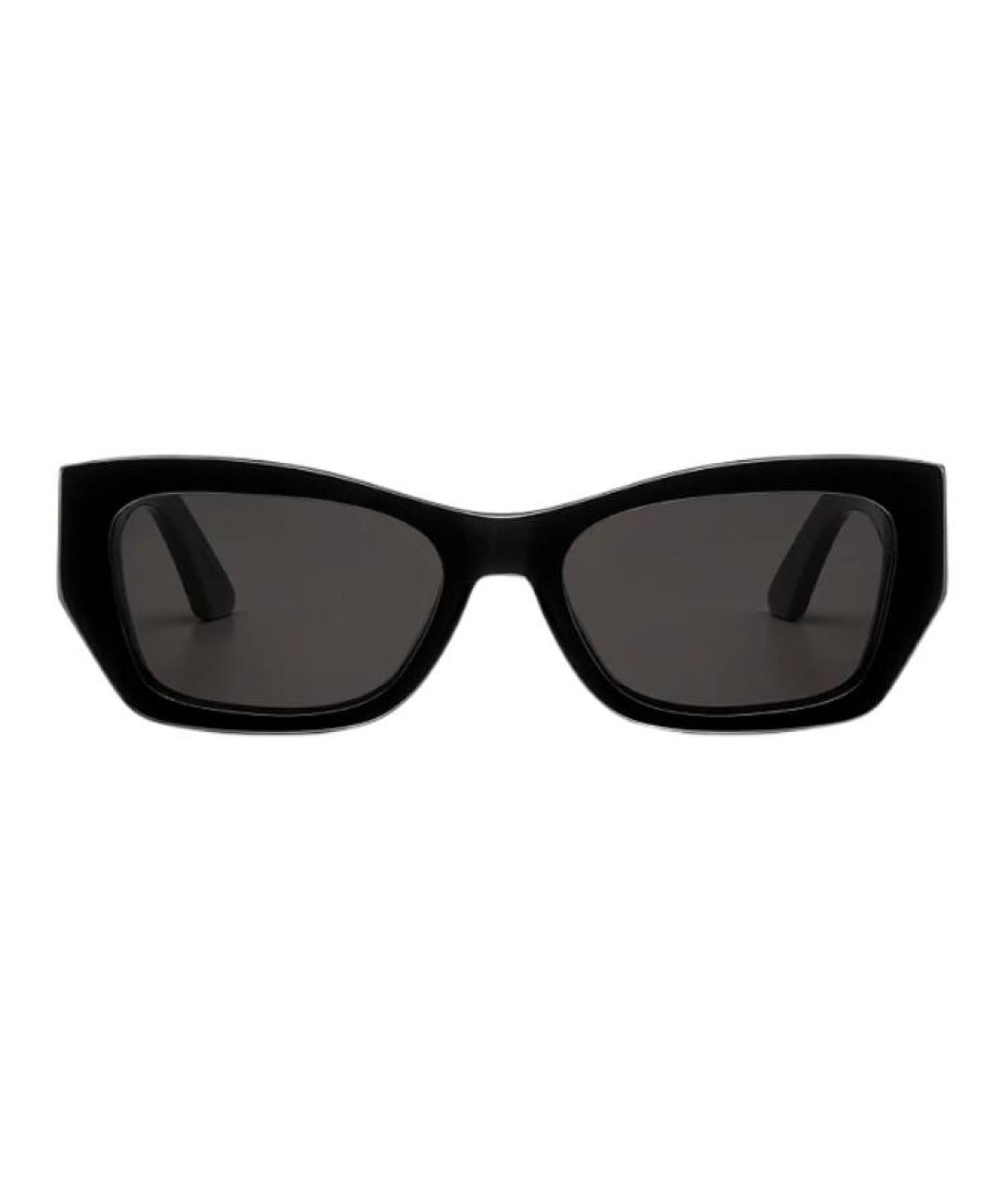CHRISTIAN DIOR Черные пластиковые солнцезащитные очки, фото 2