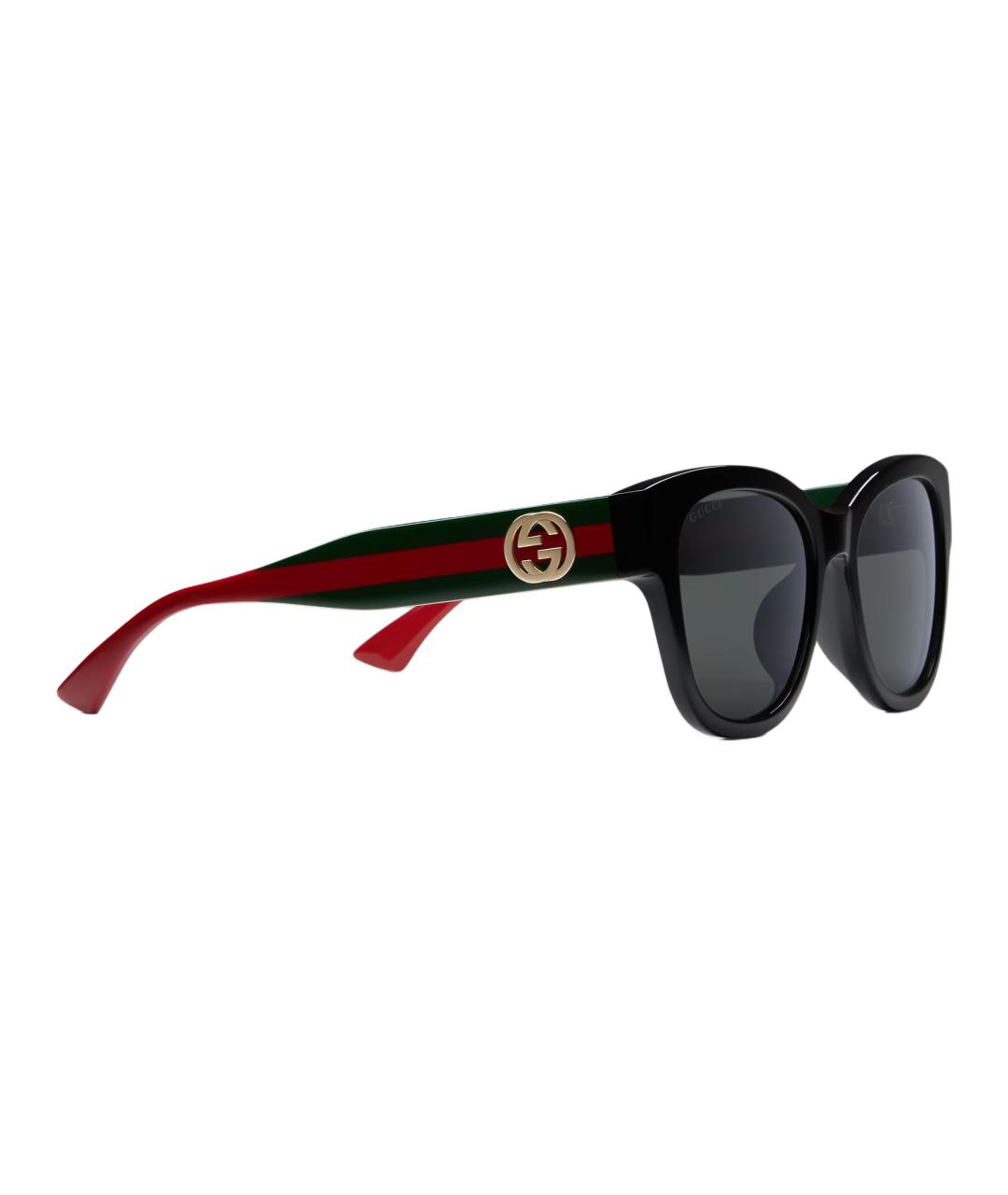 GUCCI Черные пластиковые солнцезащитные очки, фото 3