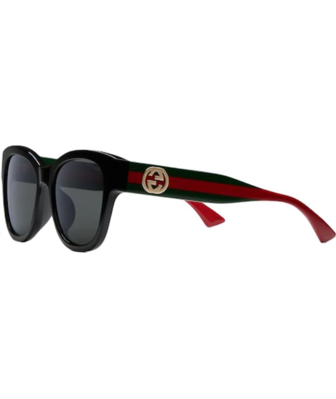 GUCCI Черные пластиковые солнцезащитные очки, фото 1