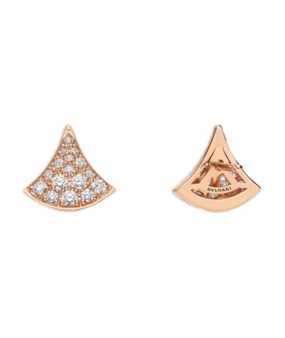 BVLGARI Золотые серьги из розового золота, фото 3