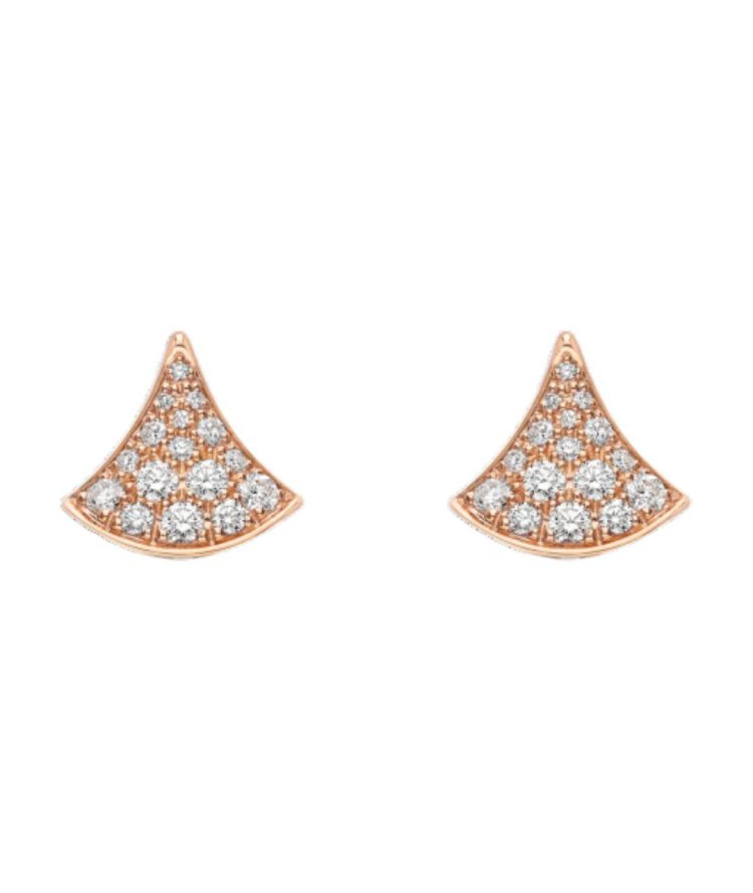 BVLGARI Золотые серьги из розового золота, фото 1