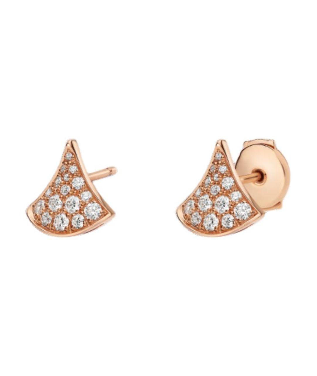 BVLGARI Золотые серьги из розового золота, фото 2
