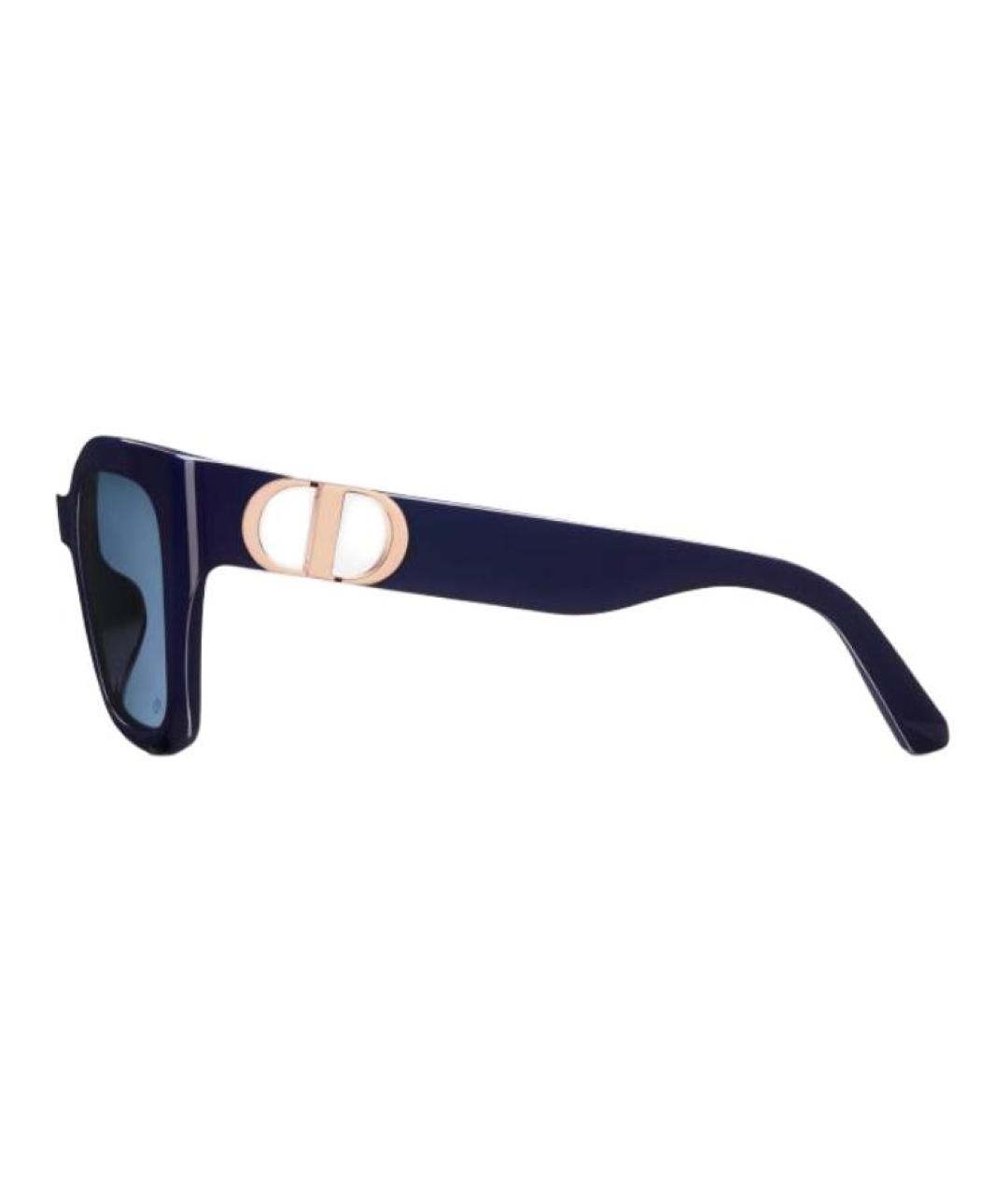 CHRISTIAN DIOR Темно-синие пластиковые солнцезащитные очки, фото 3