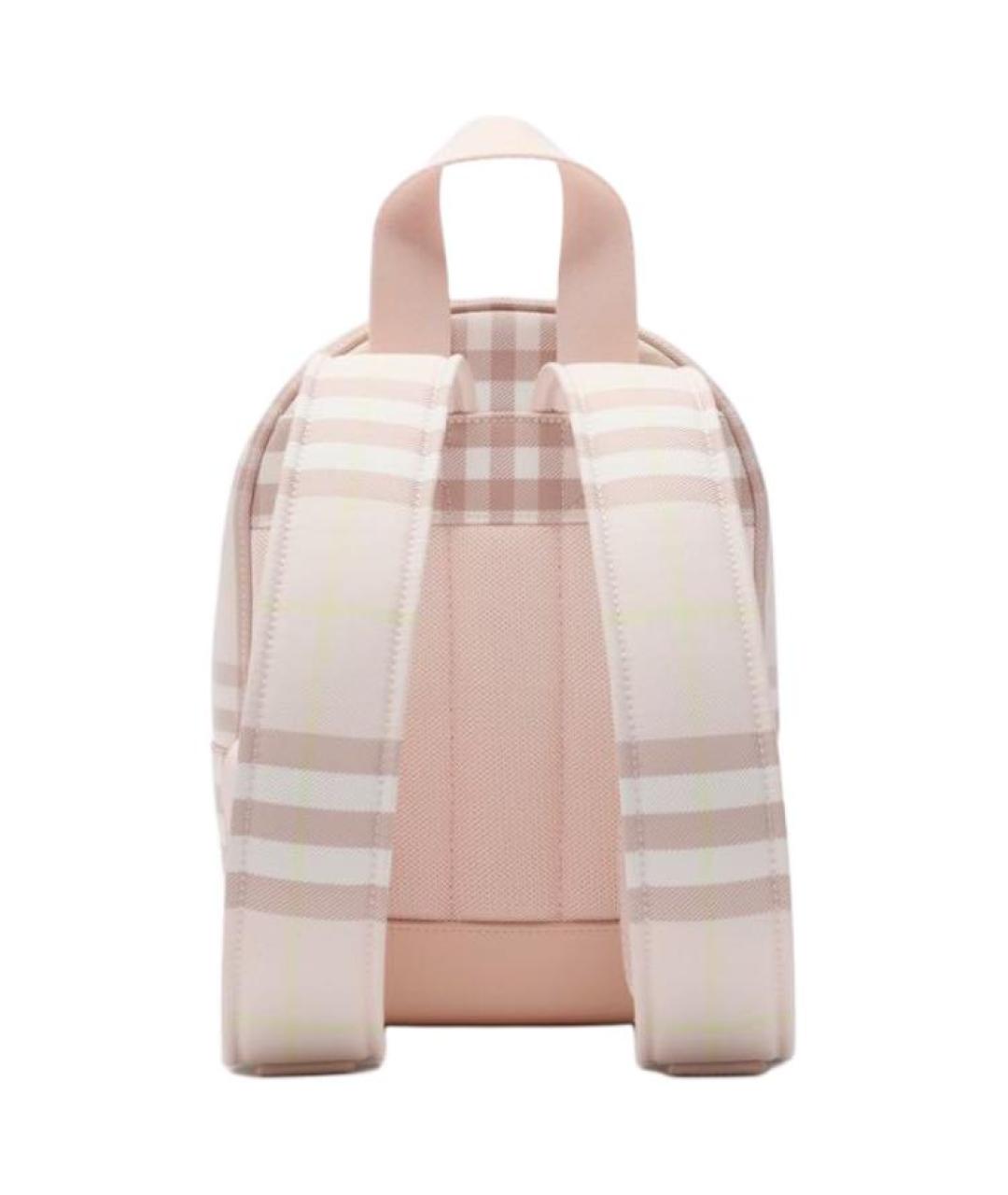 BURBERRY Розовый тканевый рюкзак, фото 3