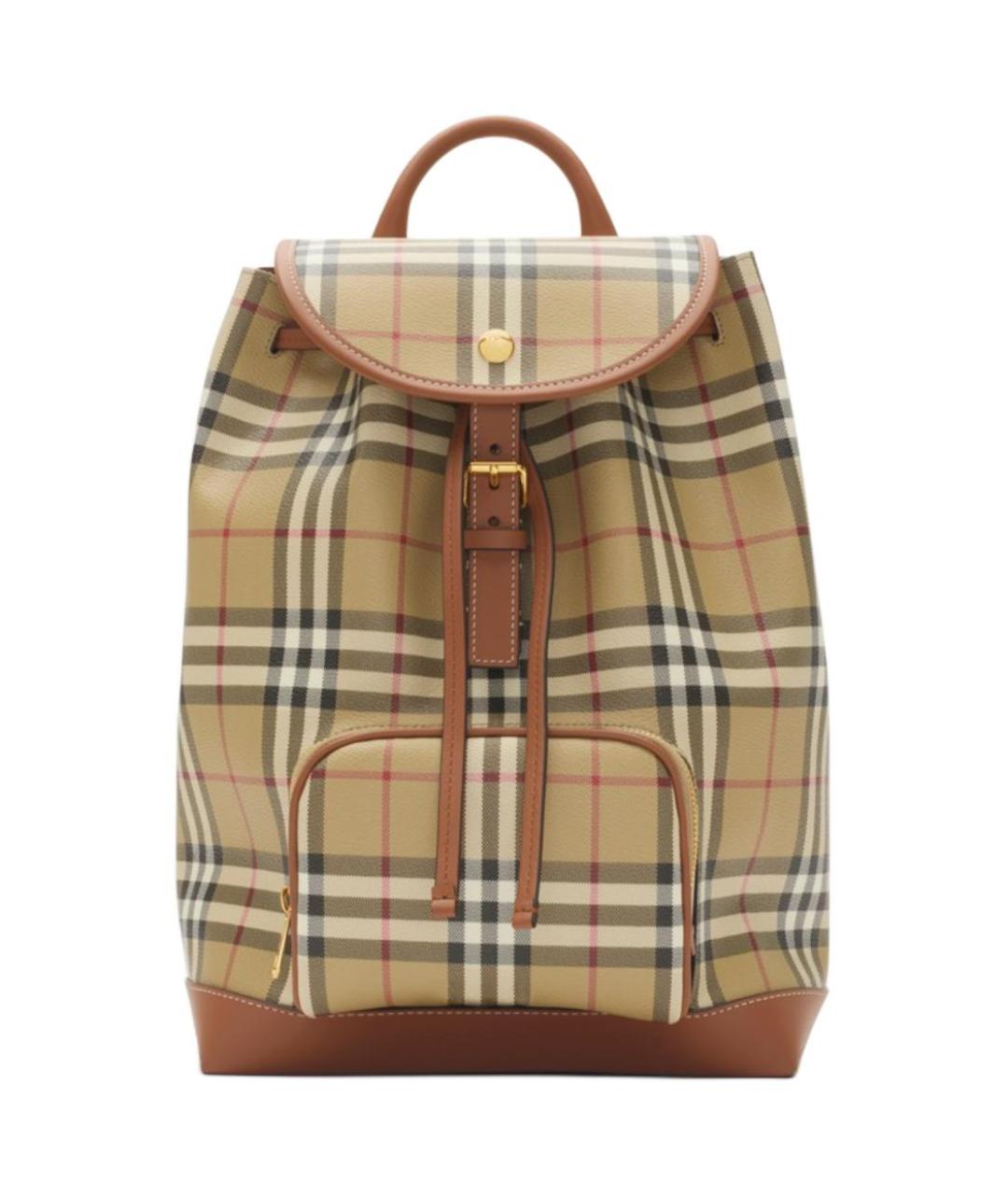 BURBERRY Коричневый тканевый рюкзак, фото 1