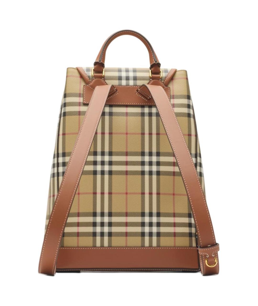BURBERRY Коричневый тканевый рюкзак, фото 3