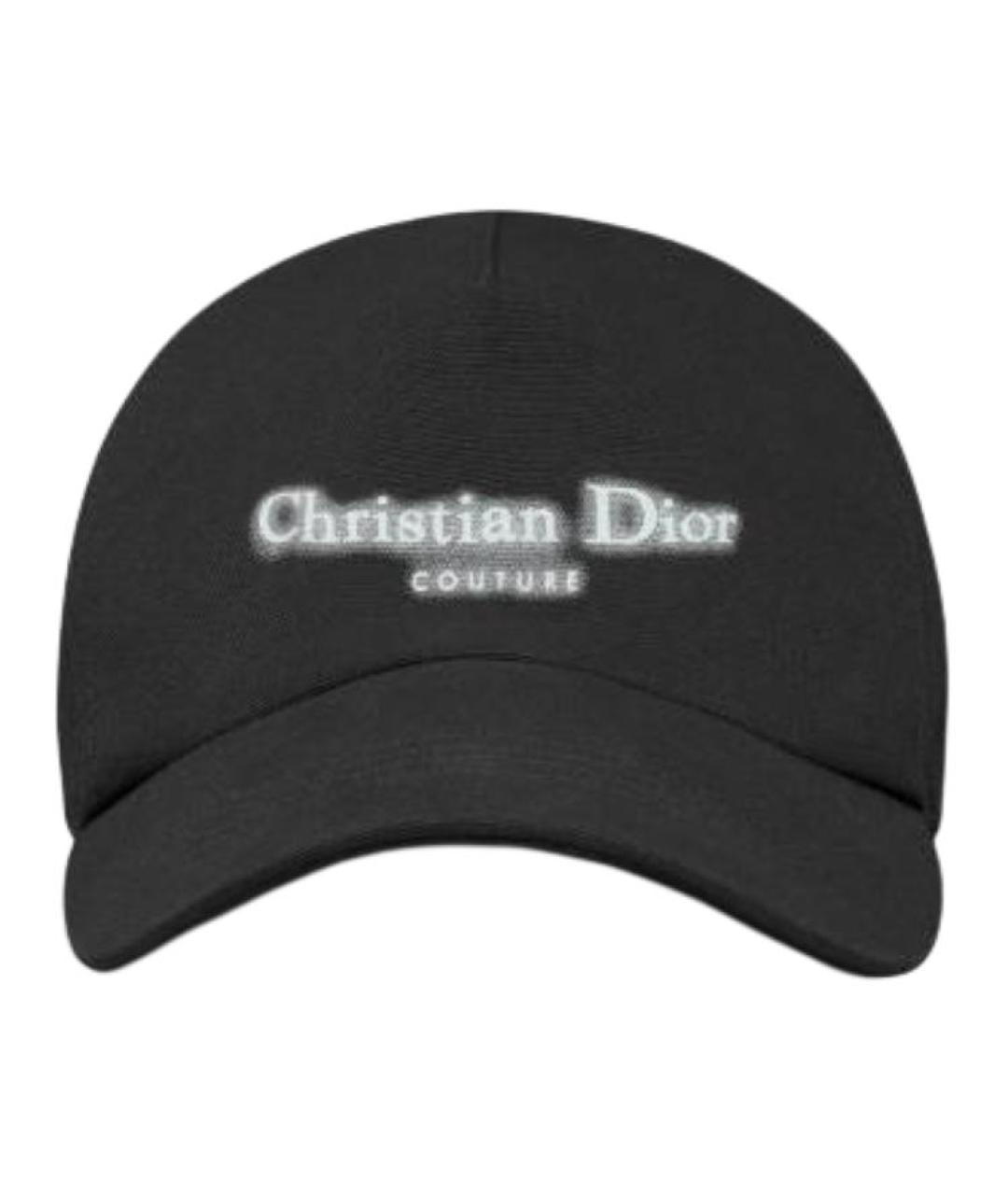 CHRISTIAN DIOR Черная хлопковая кепка/бейсболка, фото 3