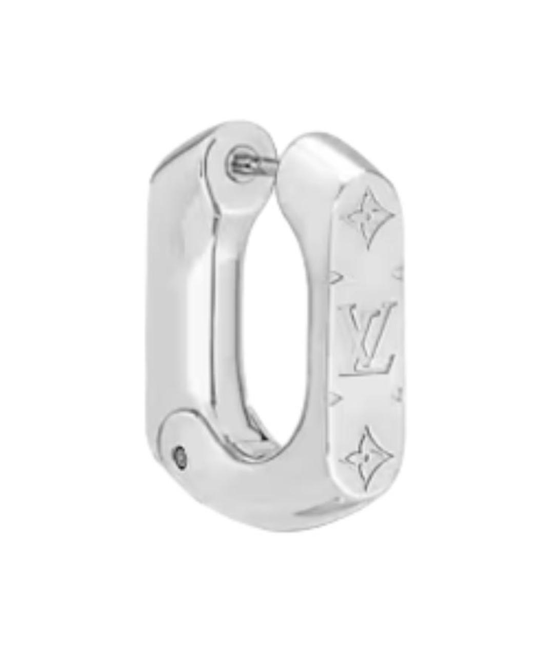LOUIS VUITTON Серебряные латунные серьги, фото 3