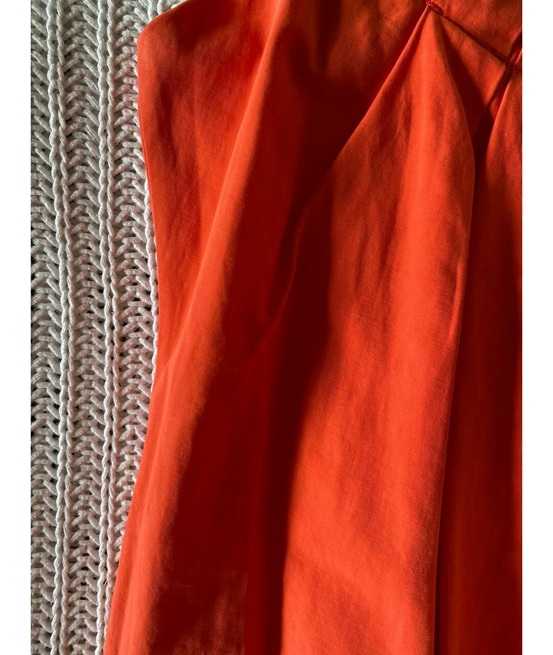 GIANFRANCO FERRE Оранжевое хлопковое повседневное платье, фото 4