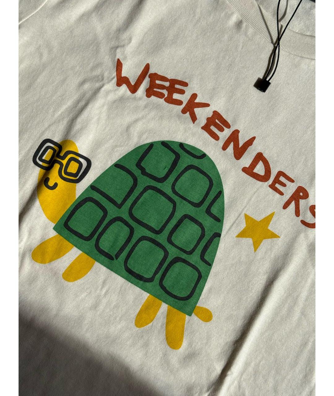 WEEKEND MAX MARA Бежевая хлопковая футболка, фото 3