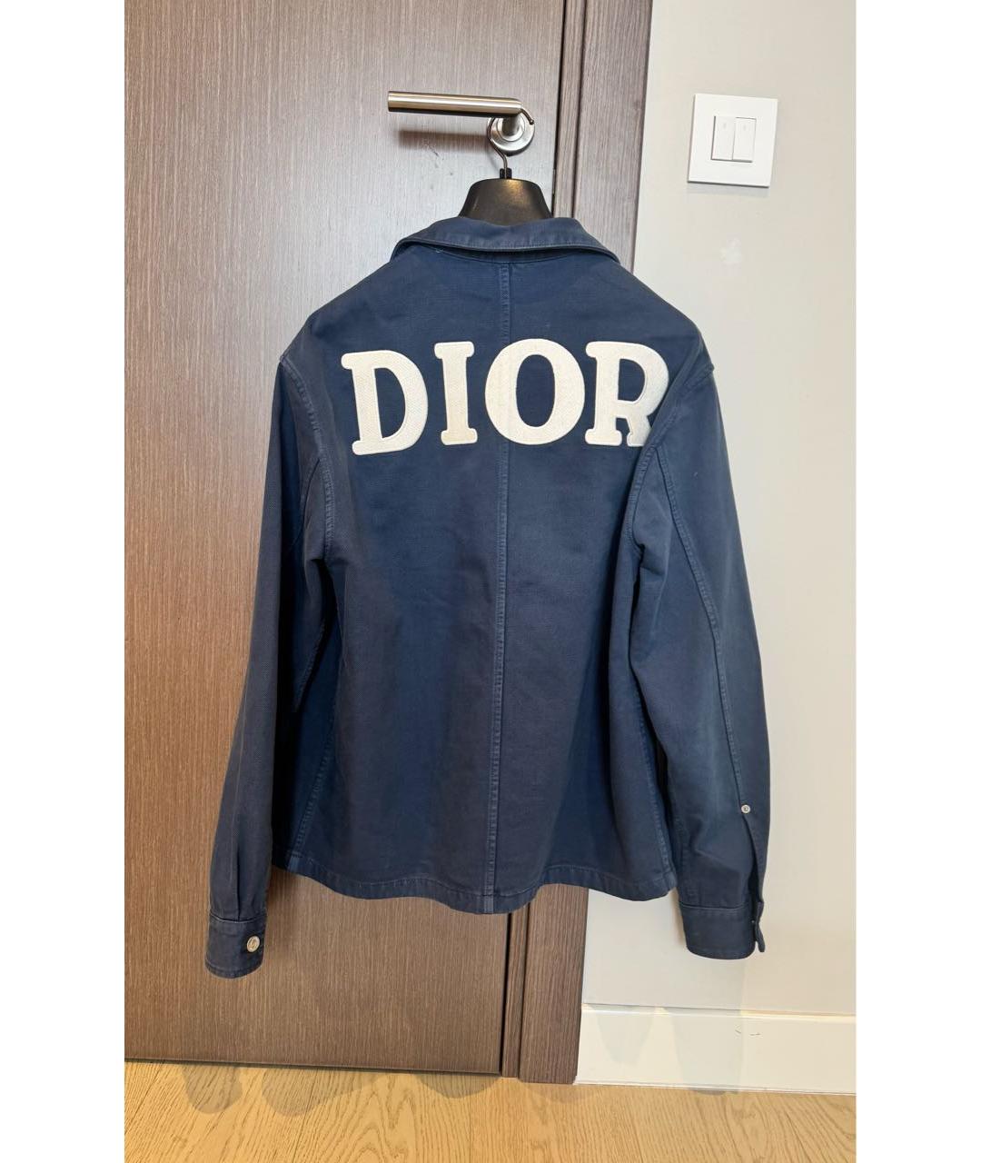 DIOR HOMME Темно-синяя деним куртка, фото 2