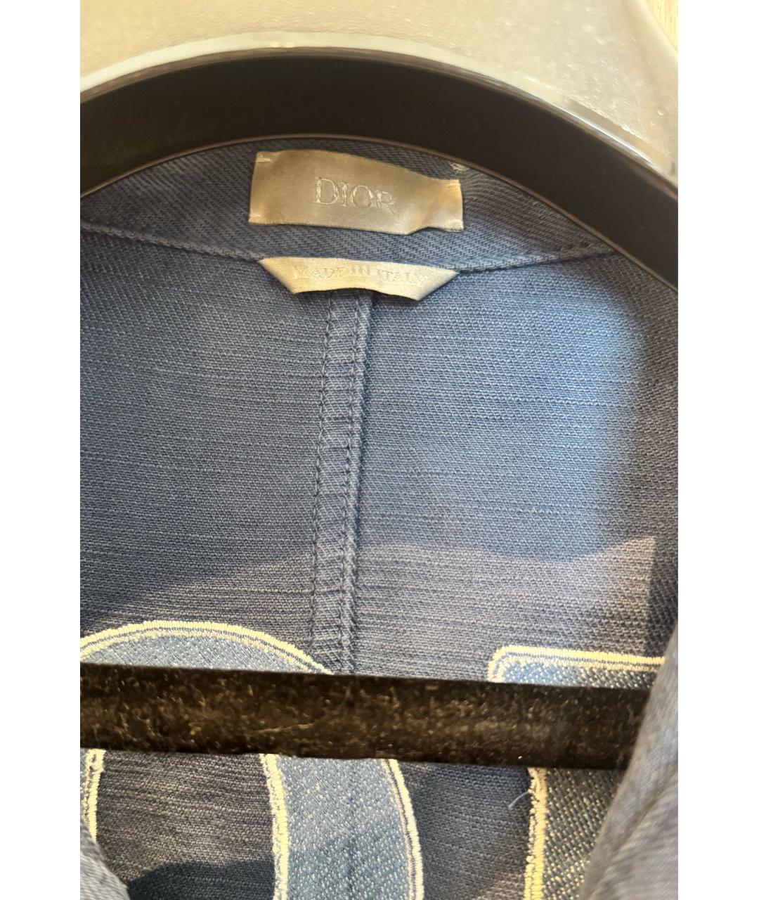 DIOR HOMME Темно-синяя деним куртка, фото 4