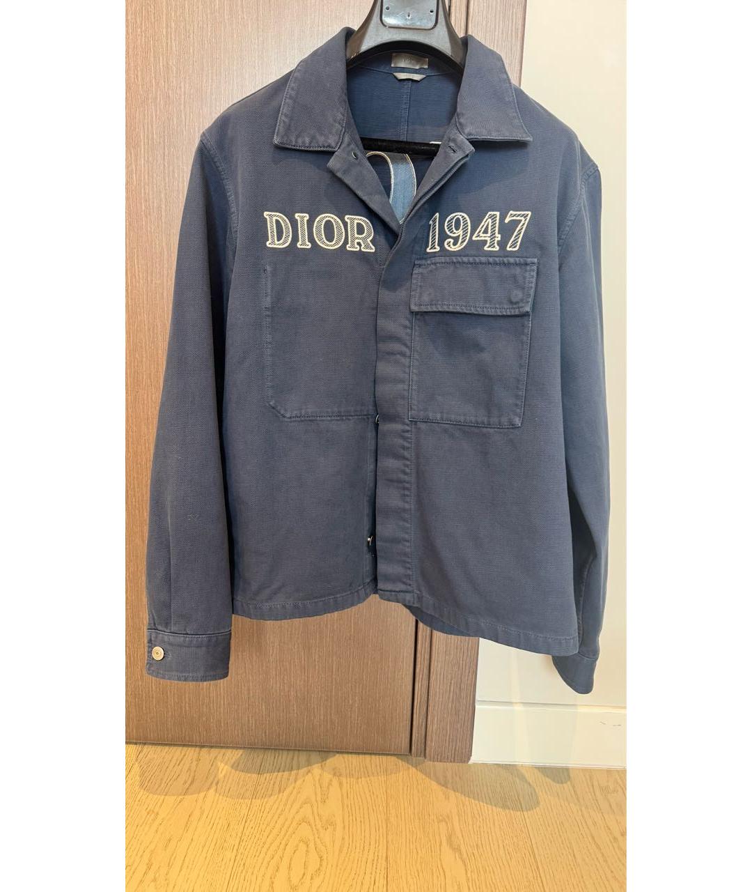 DIOR HOMME Темно-синяя деним куртка, фото 6