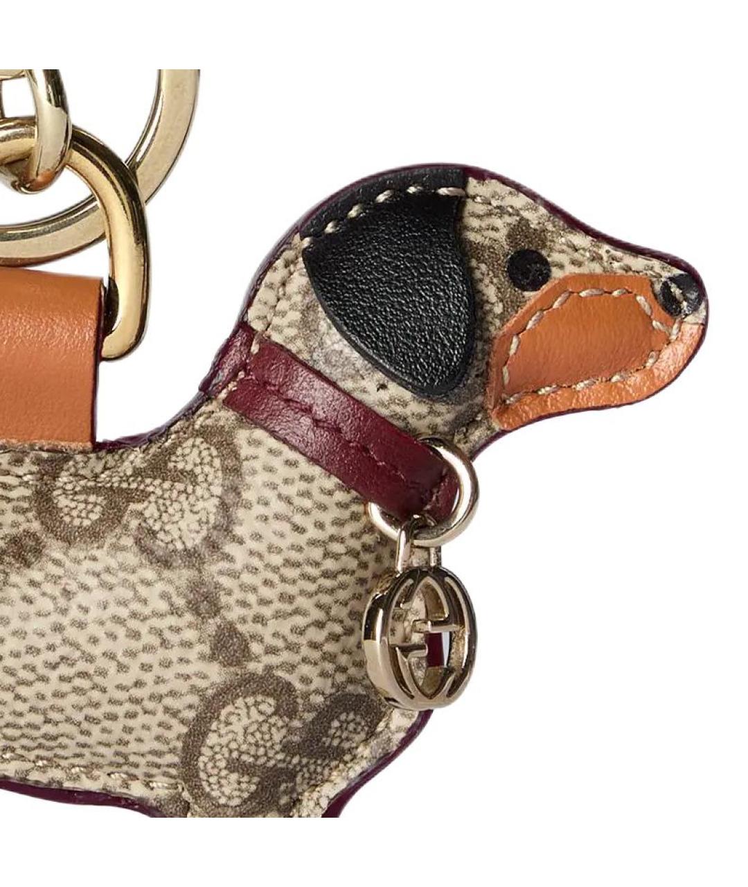 GUCCI Бежевый брелок, фото 4