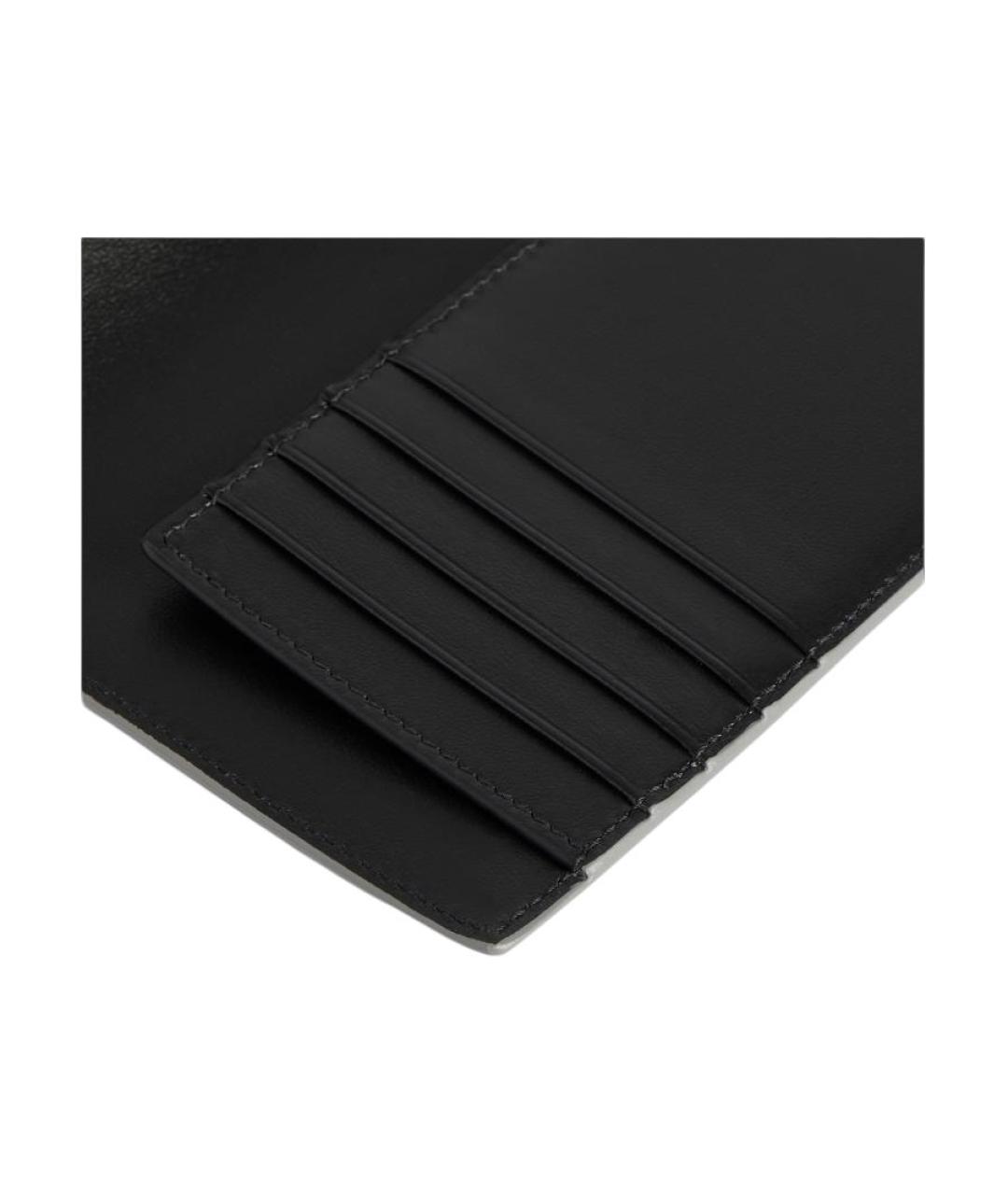 BALENCIAGA Серый кожаный кошелек, фото 4