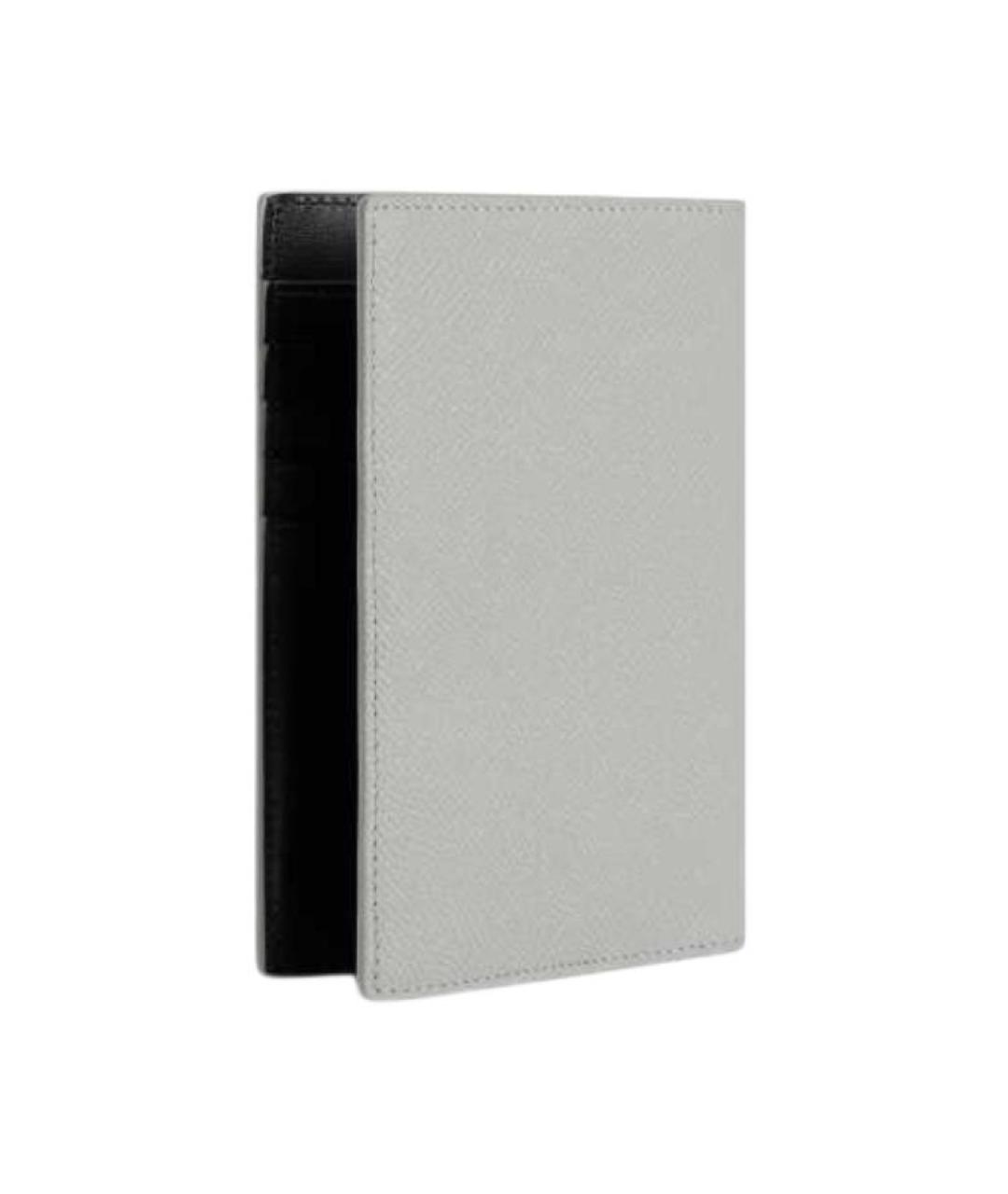 BALENCIAGA Серый кожаный кошелек, фото 2