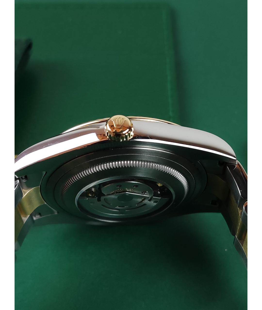 ROLEX Белые часы из желтого золота, фото 8