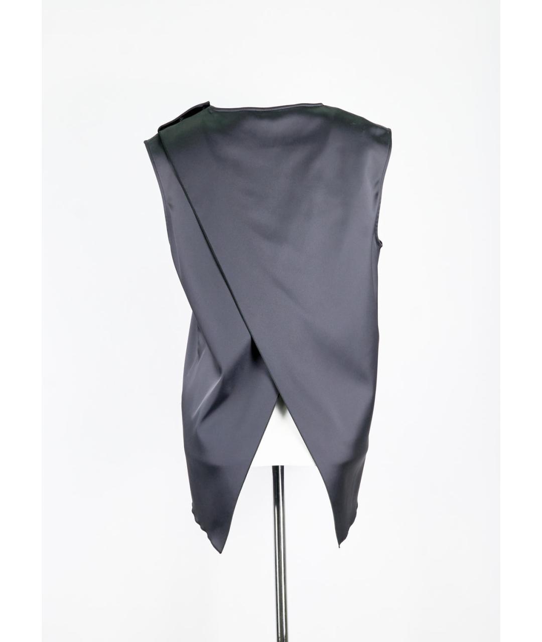 ACNE STUDIOS Серая ацетатная майка, фото 5