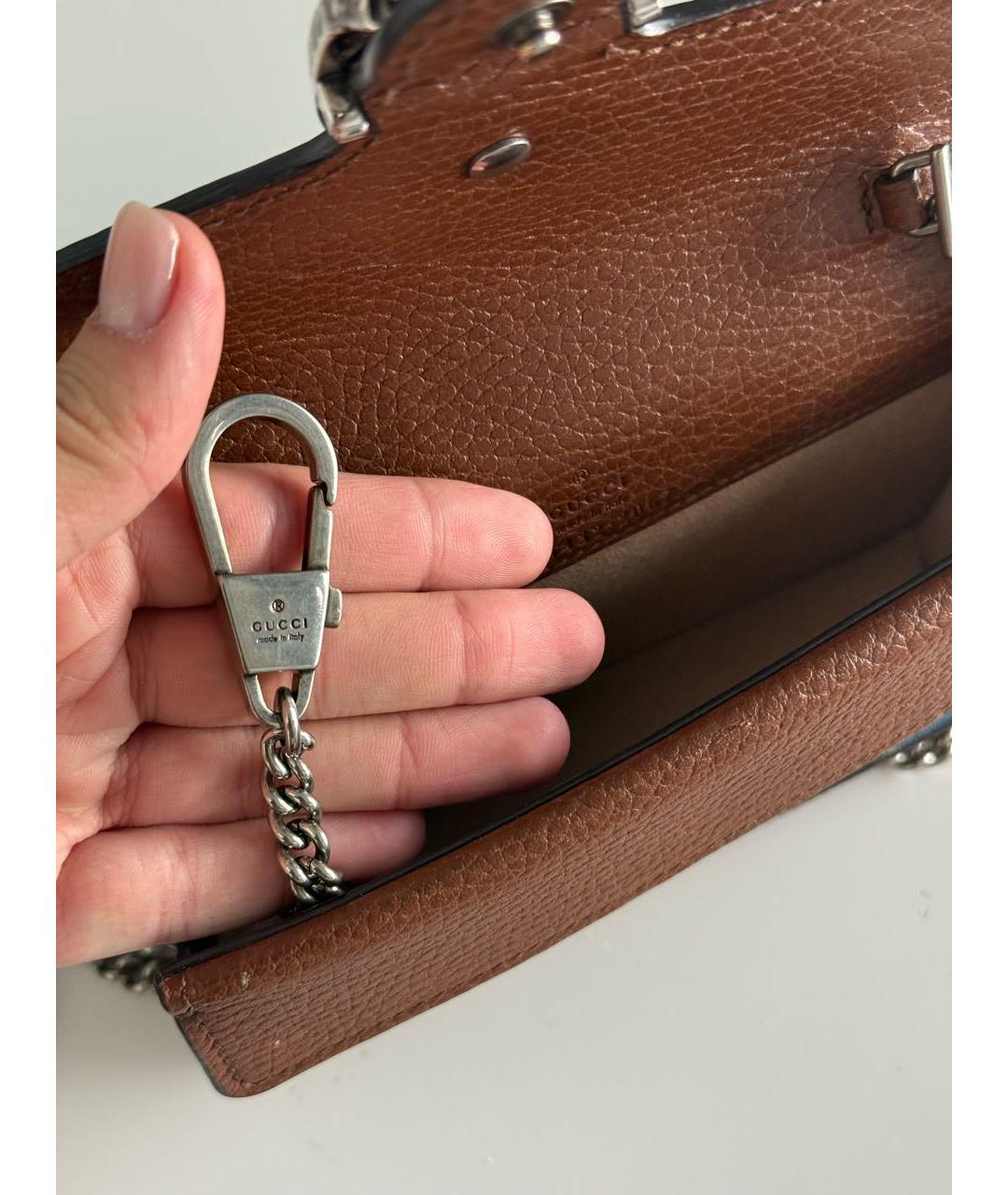 GUCCI Синяя кожаная сумка через плечо, фото 7