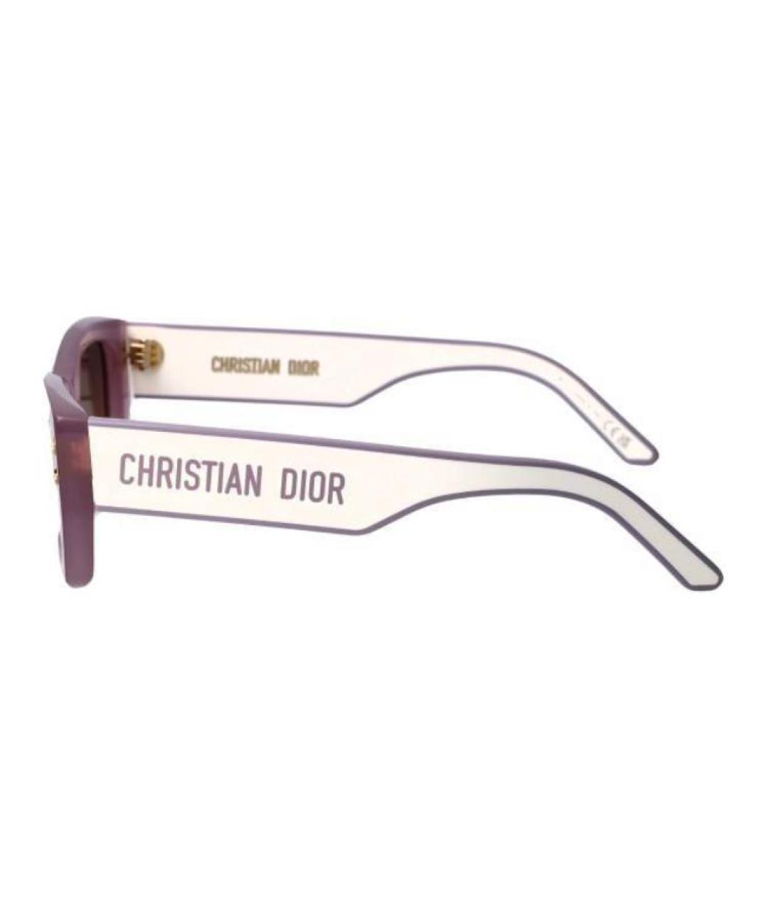 CHRISTIAN DIOR Розовые пластиковые солнцезащитные очки, фото 4
