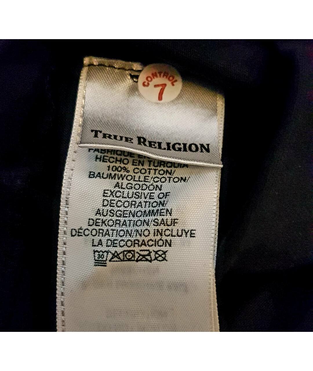 TRUE RELIGION Черная хлопковая футболка, фото 5