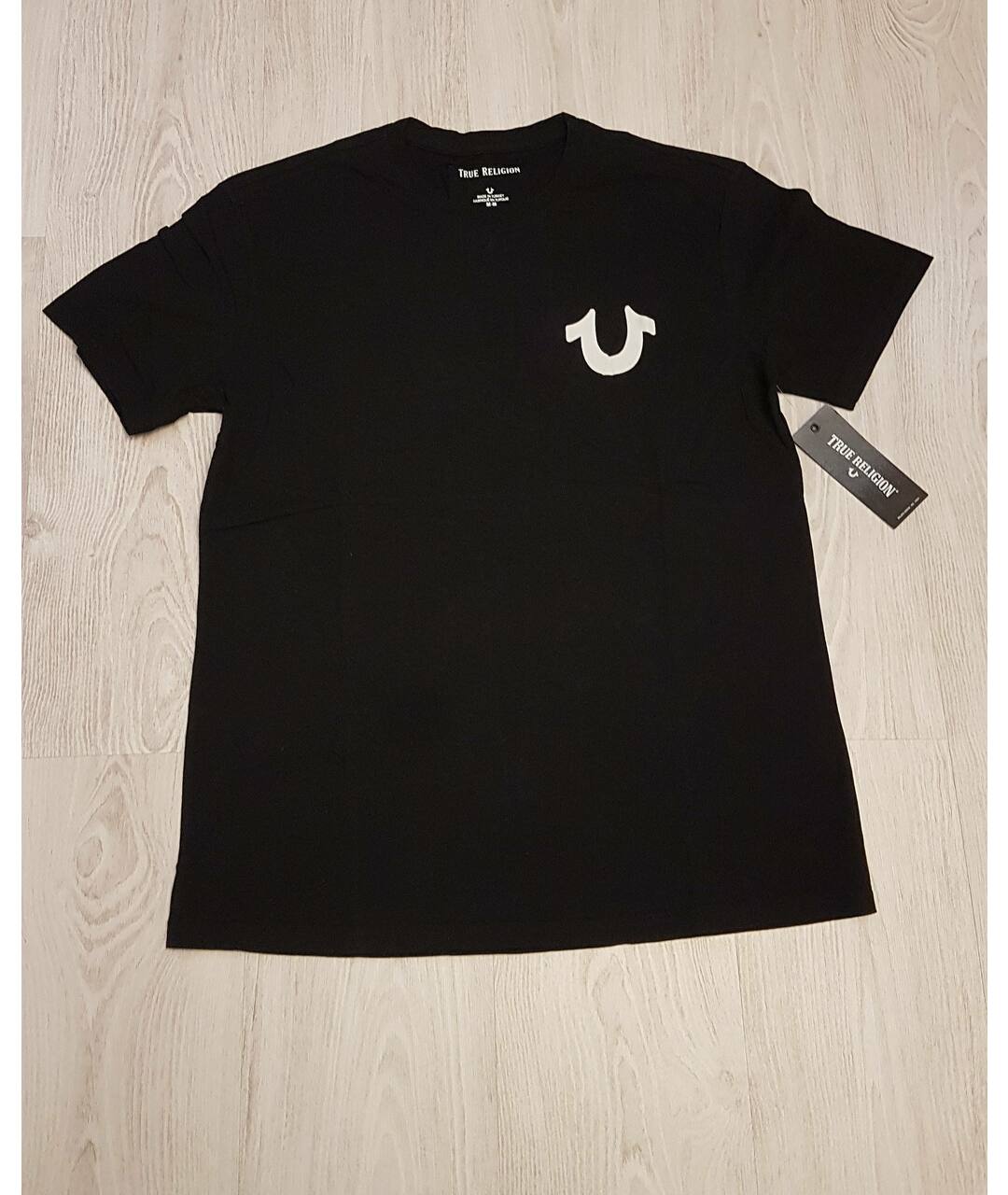 TRUE RELIGION Черная хлопковая футболка, фото 2