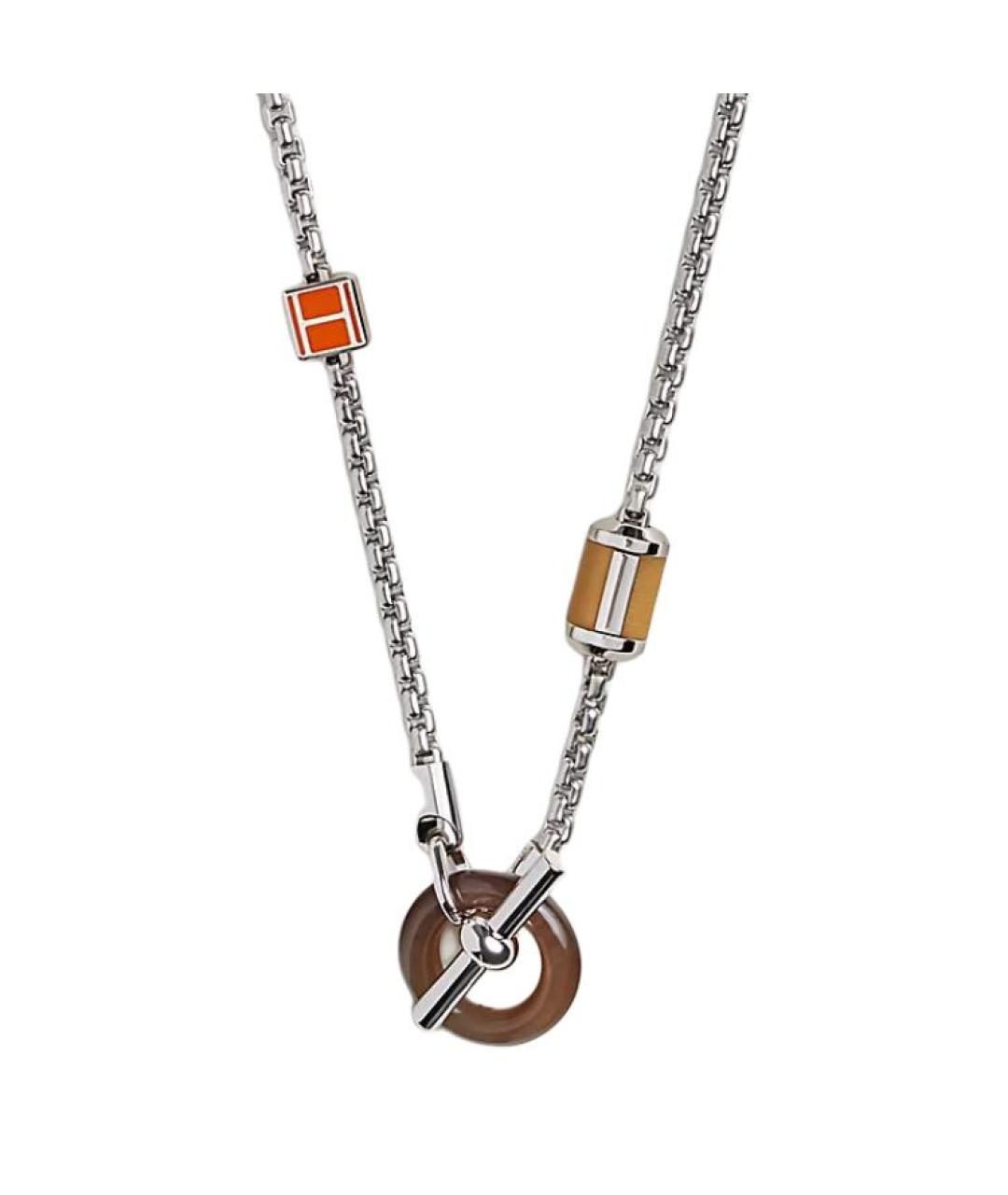 HERMES Серебряная металлическая цепочка/подвеска, фото 1