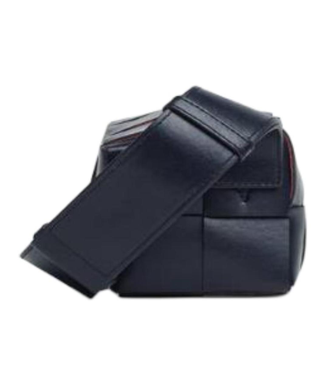 BOTTEGA VENETA Темно-синяя кожаная сумка на плечо, фото 2