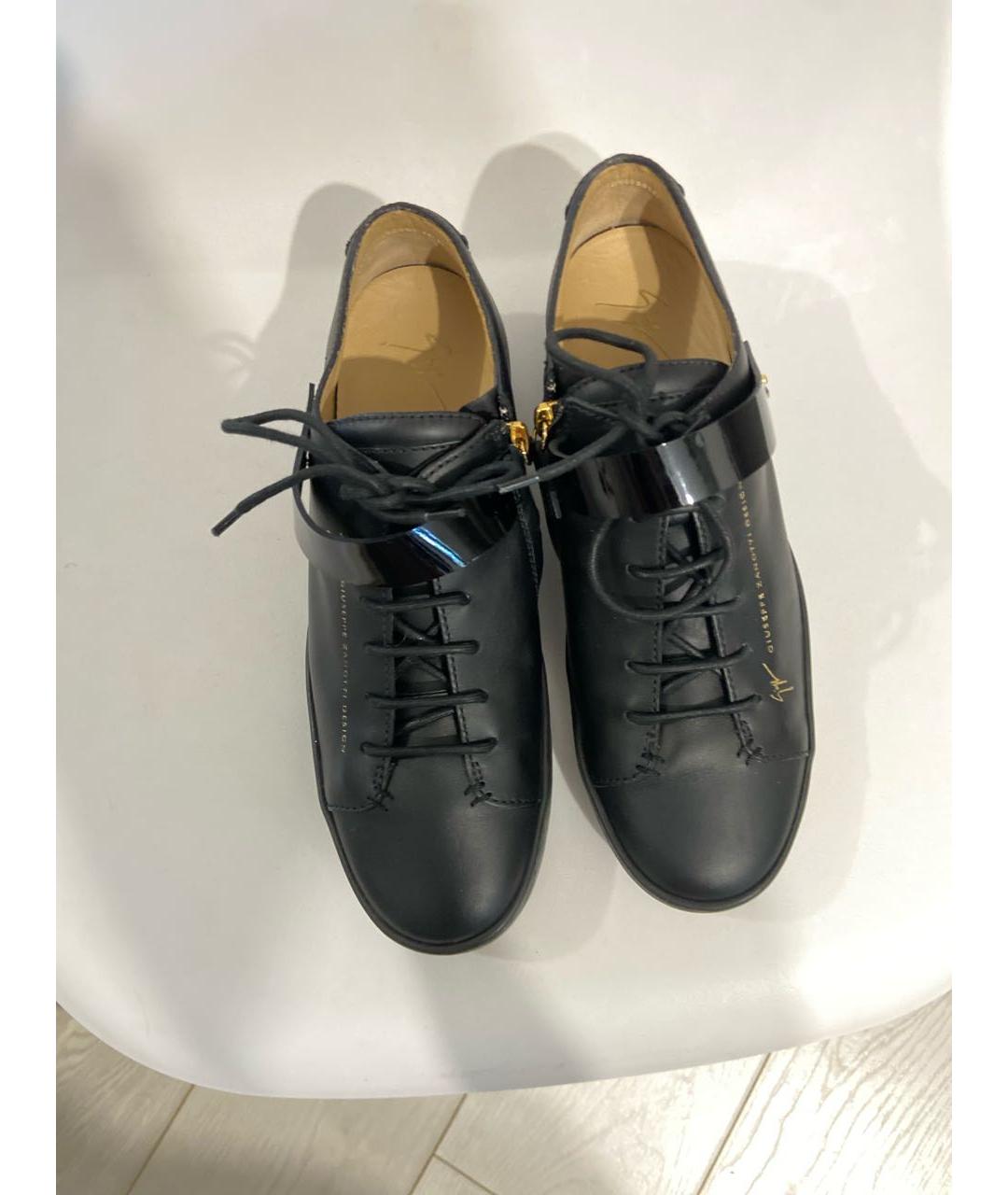 GIUSEPPE ZANOTTI DESIGN Черные кожаные ботинки, фото 3