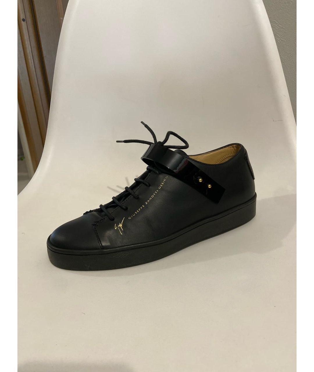 GIUSEPPE ZANOTTI DESIGN Черные кожаные ботинки, фото 2