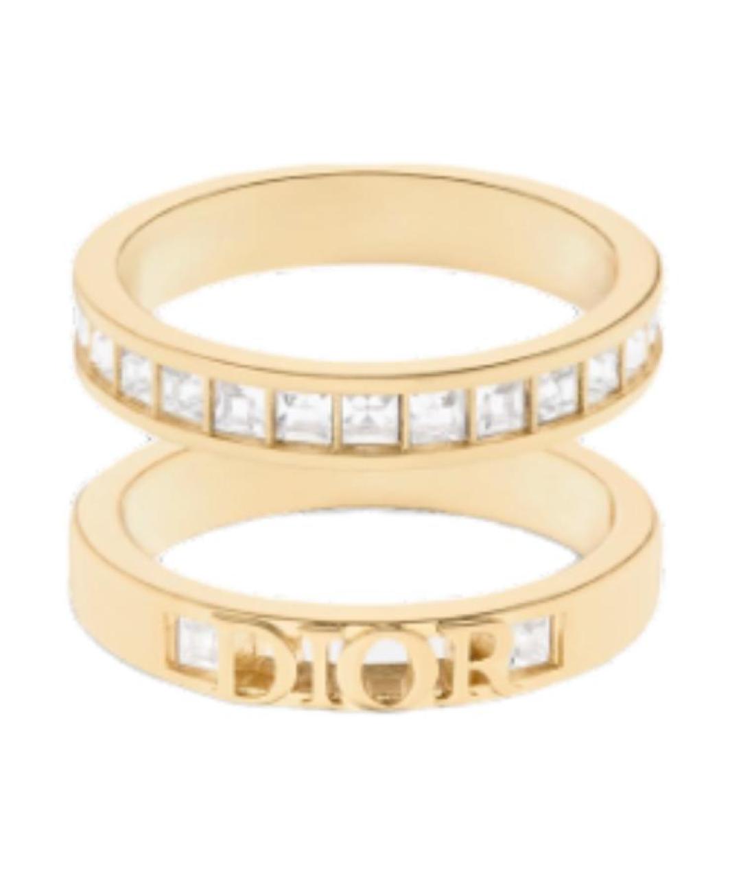 CHRISTIAN DIOR Золотое металлическое кольцо, фото 2