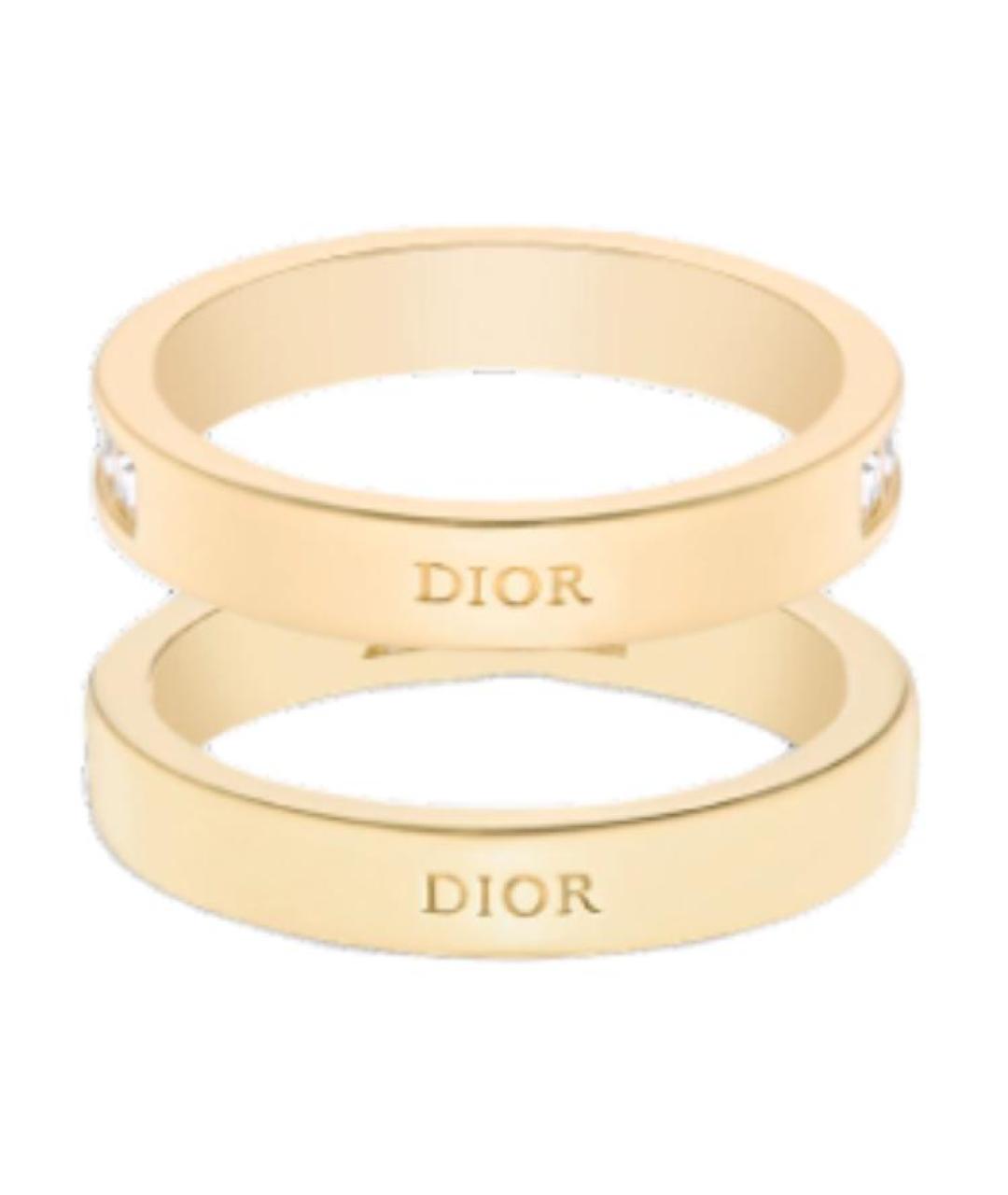 CHRISTIAN DIOR Золотое металлическое кольцо, фото 3