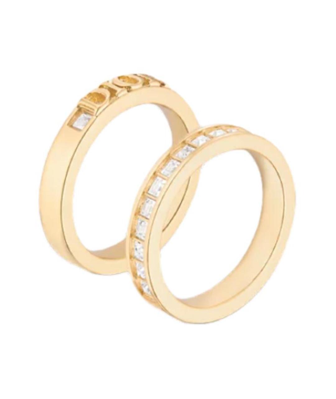 CHRISTIAN DIOR Золотое металлическое кольцо, фото 1