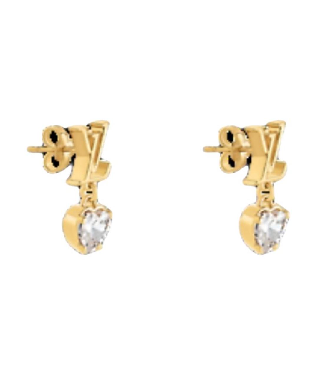 LOUIS VUITTON Золотые серьги, фото 3
