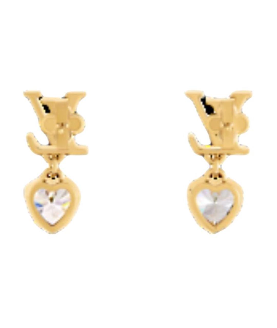 LOUIS VUITTON Золотые серьги, фото 2