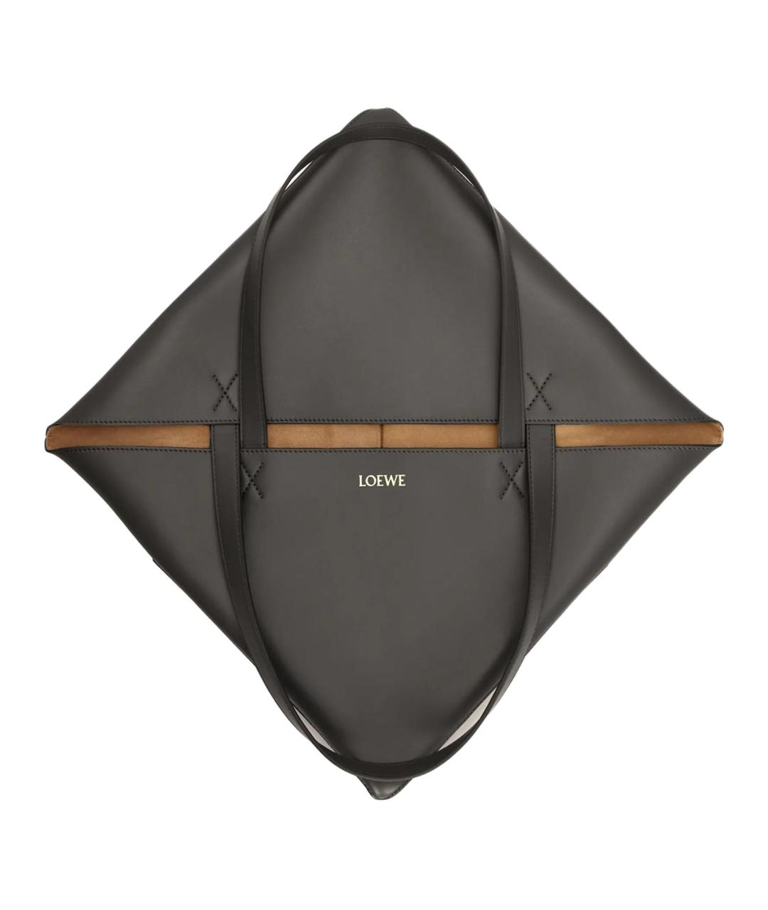 LOEWE Серая кожаная сумка через плечо, фото 6