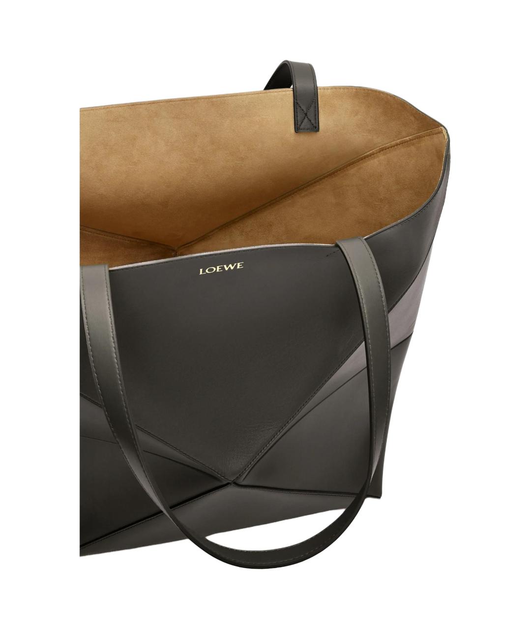 LOEWE Серая кожаная сумка через плечо, фото 7