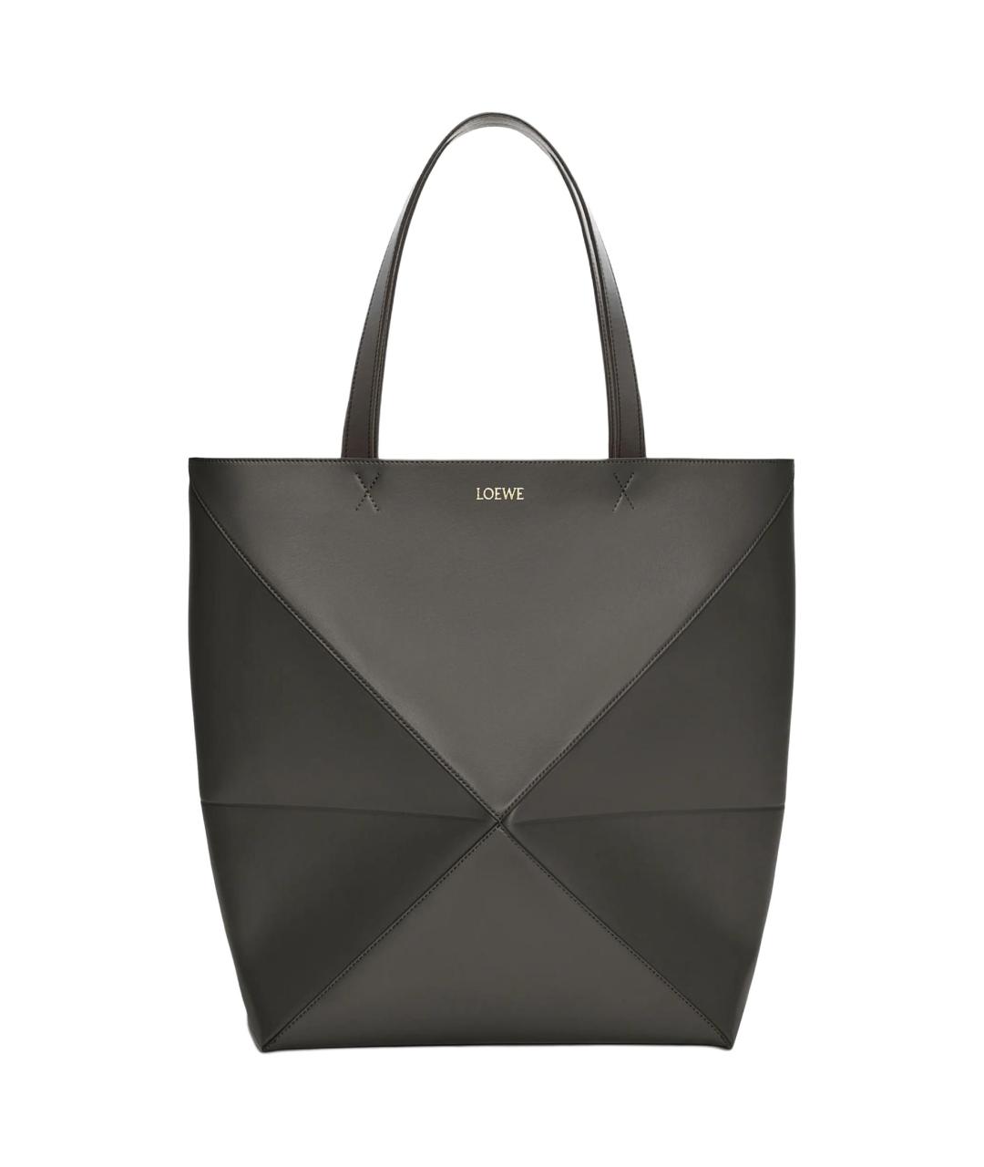 LOEWE Серая кожаная сумка через плечо, фото 1