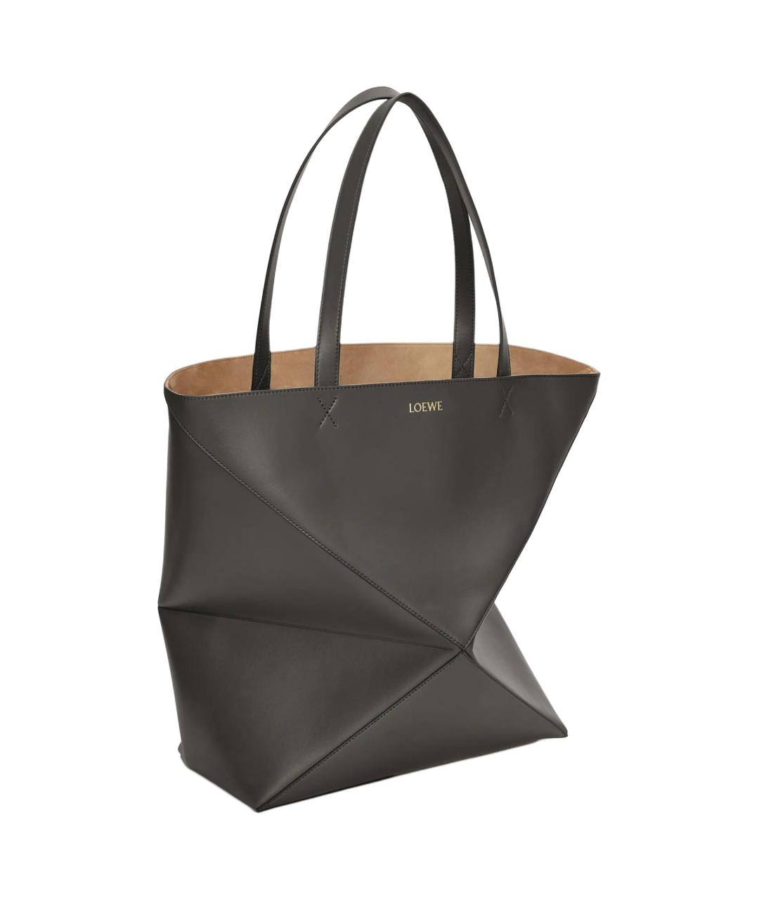LOEWE Серая кожаная сумка через плечо, фото 2