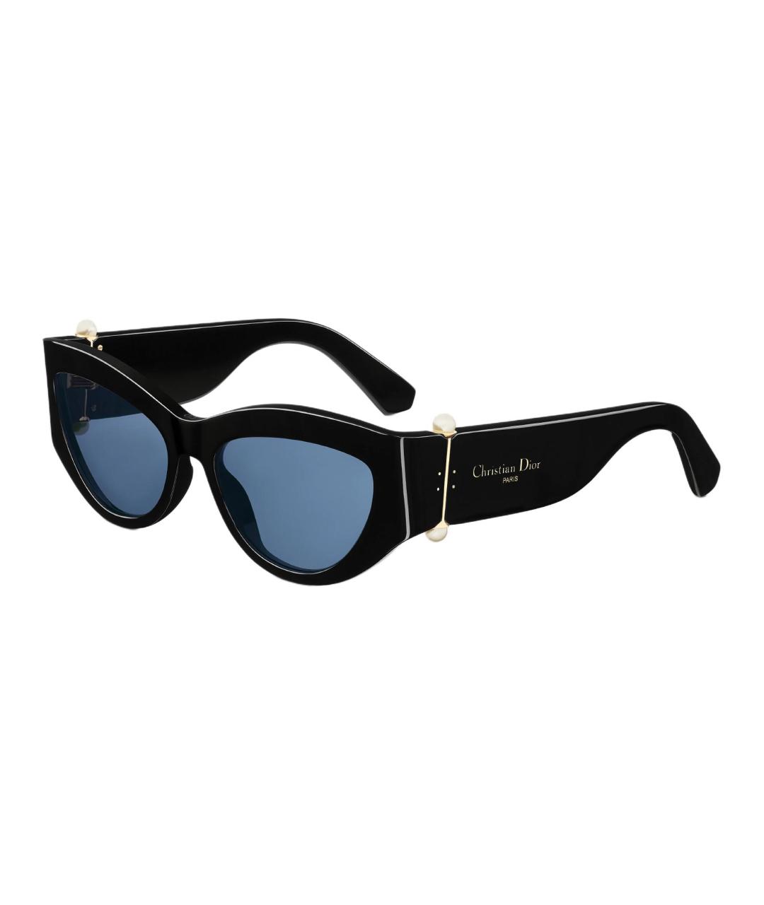CHRISTIAN DIOR Черные пластиковые солнцезащитные очки, фото 1