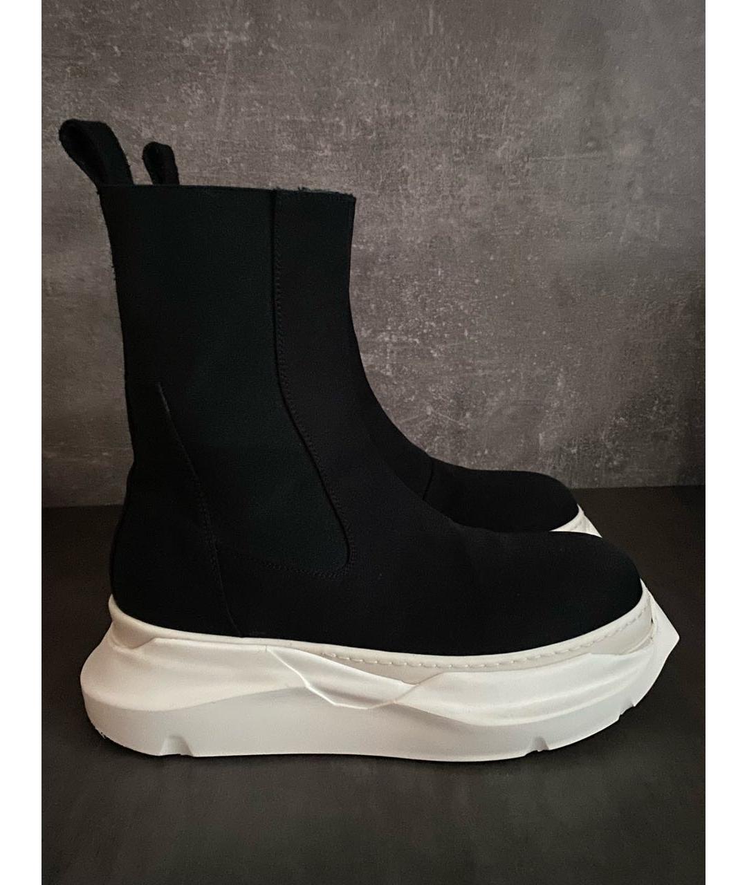 RICK OWENS DRKSHDW Черные высокие кроссовки / кеды, фото 6