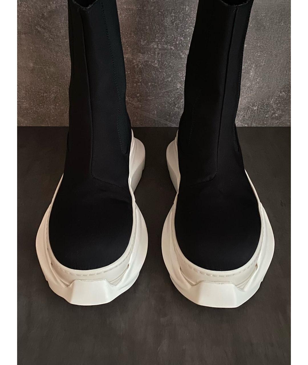 RICK OWENS DRKSHDW Черные высокие кроссовки / кеды, фото 3