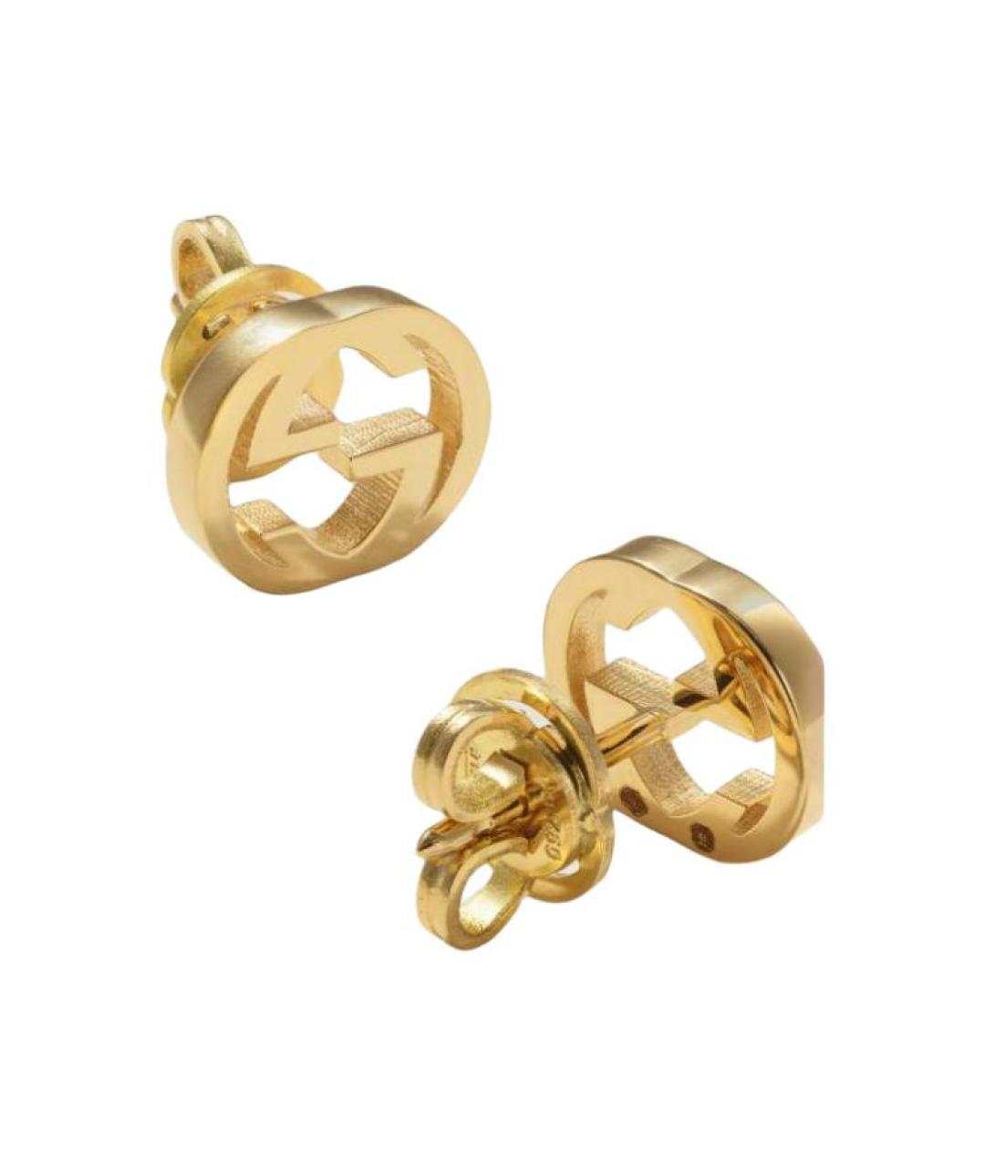 GUCCI Серьги из желтого золота, фото 2